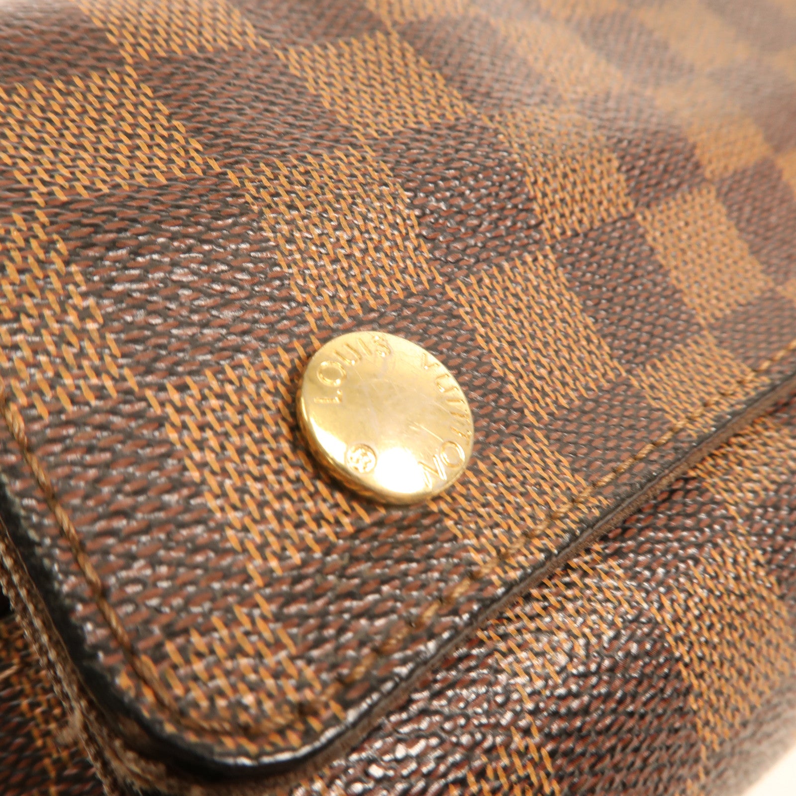 LOUIS VUITTON Damier Naviglio金扣肩背袋