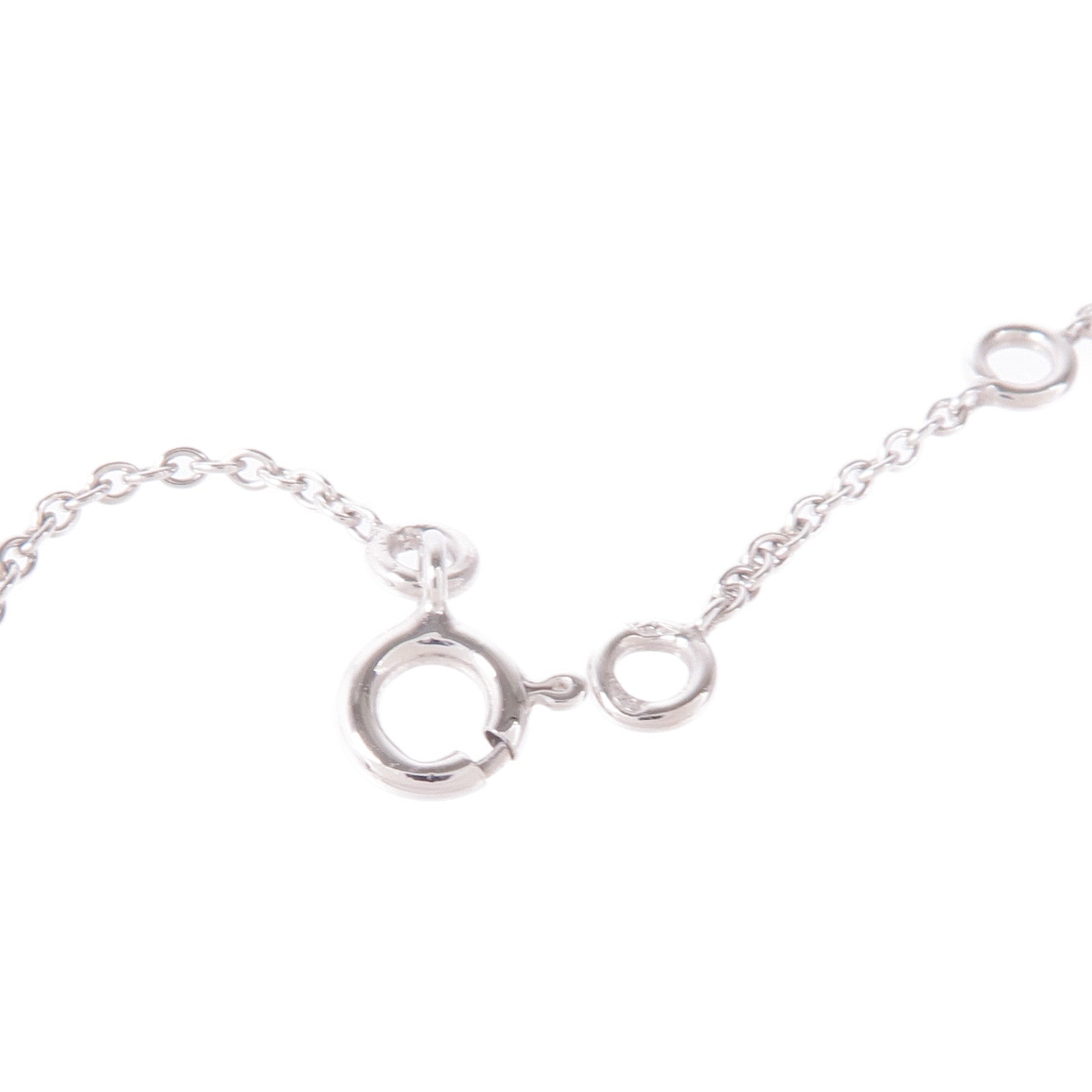 HERMES 18K白金Chaine d'ancre Enchainee鑽石項鍊