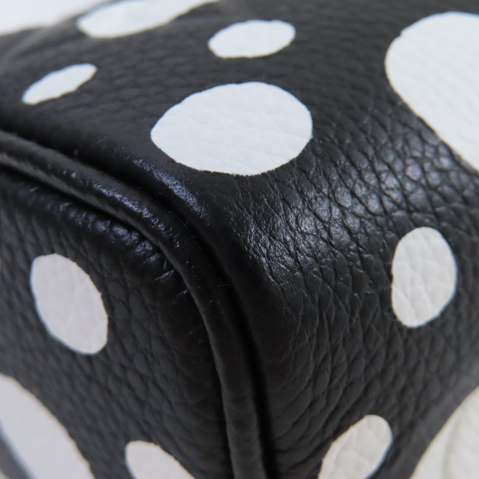 LOUIS VUITTON Monogram Empreinte LV x YK Nano Speedy 2Way Shoulder Bag銀扣手挽肩背兩用袋黑色/白色