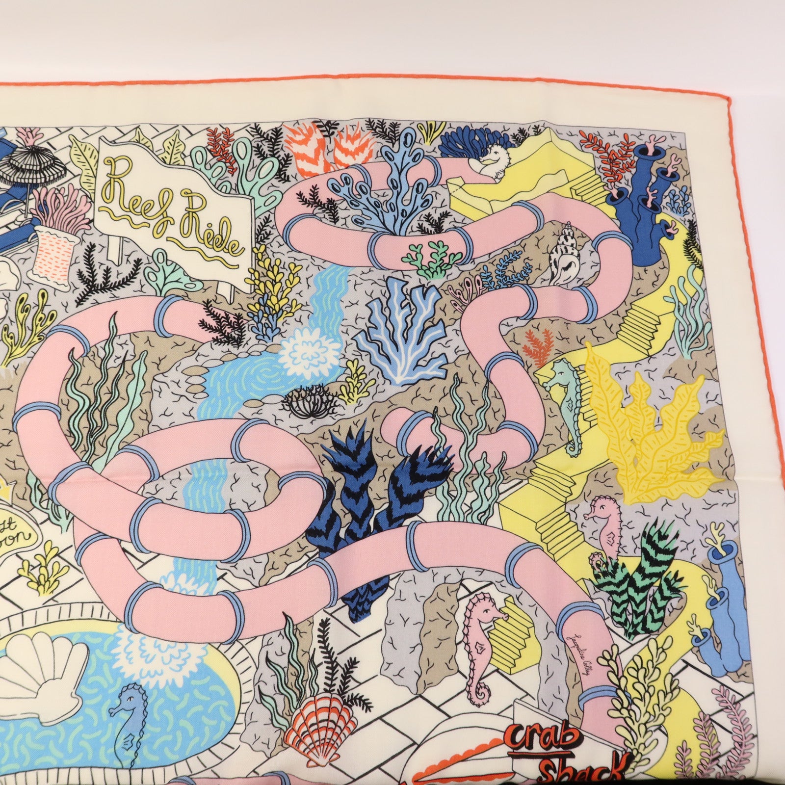 HERMES 羊絨/絲質Scarf 140X140絲巾