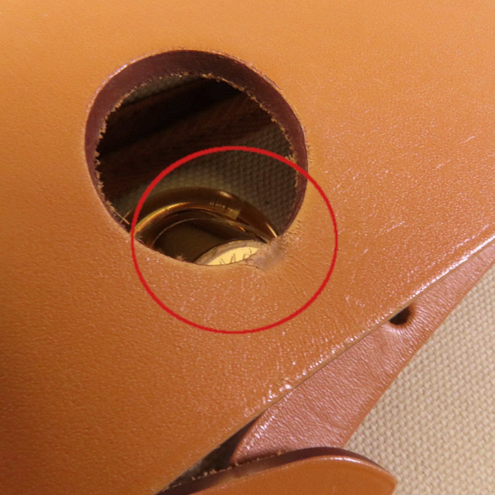 HERMES 帆布/皮革Herbag PM金扣手挽肩背兩用袋