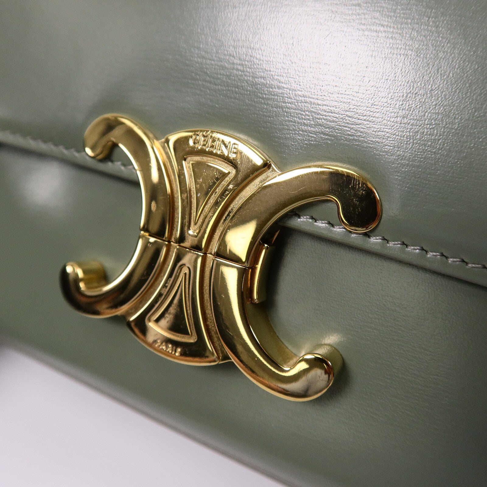 CELINE 牛皮皮革Claude肩背袋