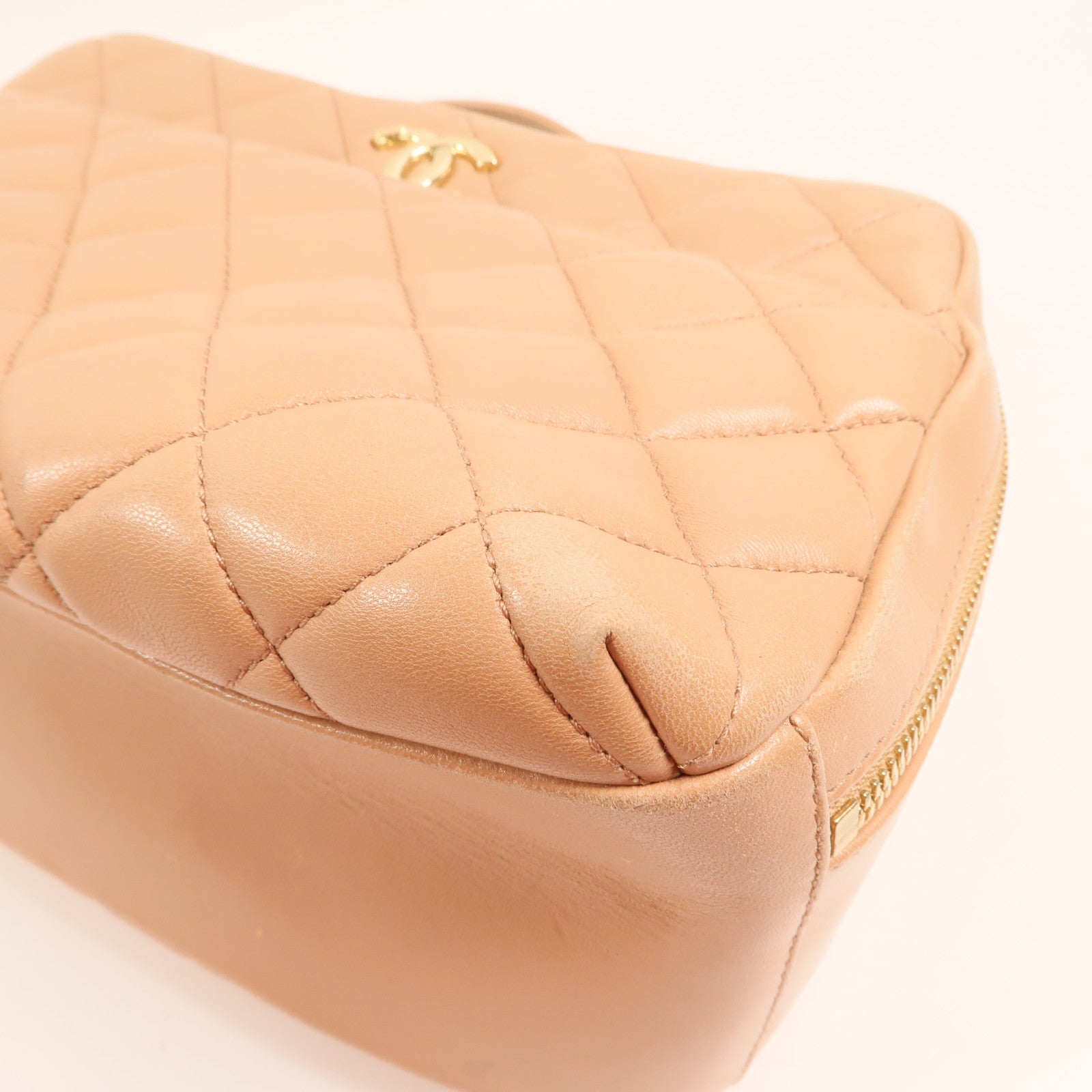 CHANEL 羊皮皮革Trendy CC Bowling金扣鏈帶手挽肩背兩用袋