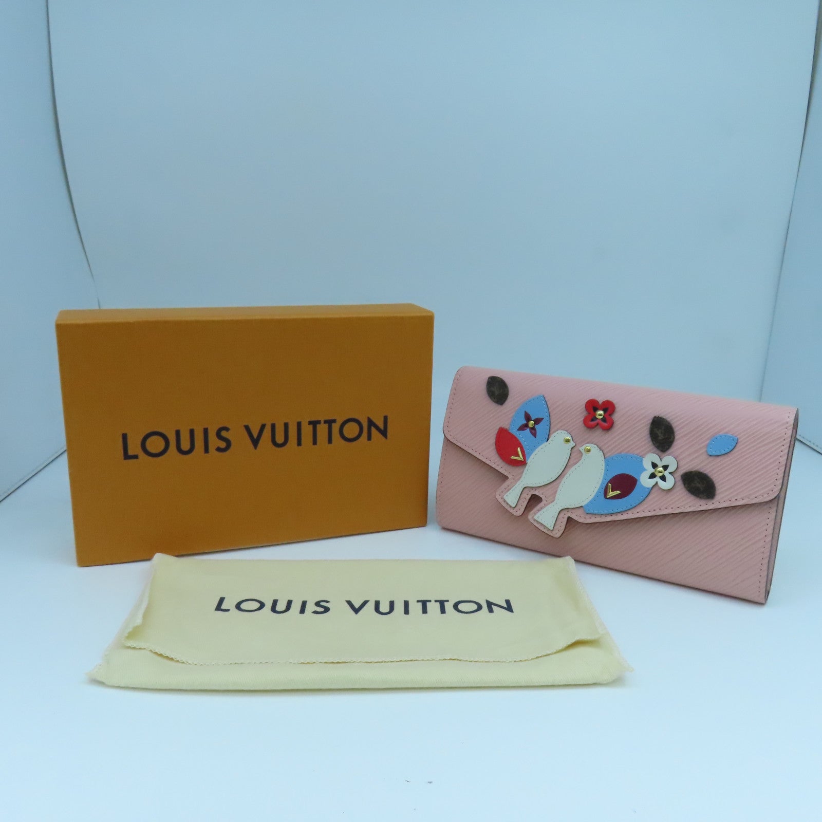 LOUIS VUITTON 【清倉大減價】Epi Sarah金扣長錢包粉色