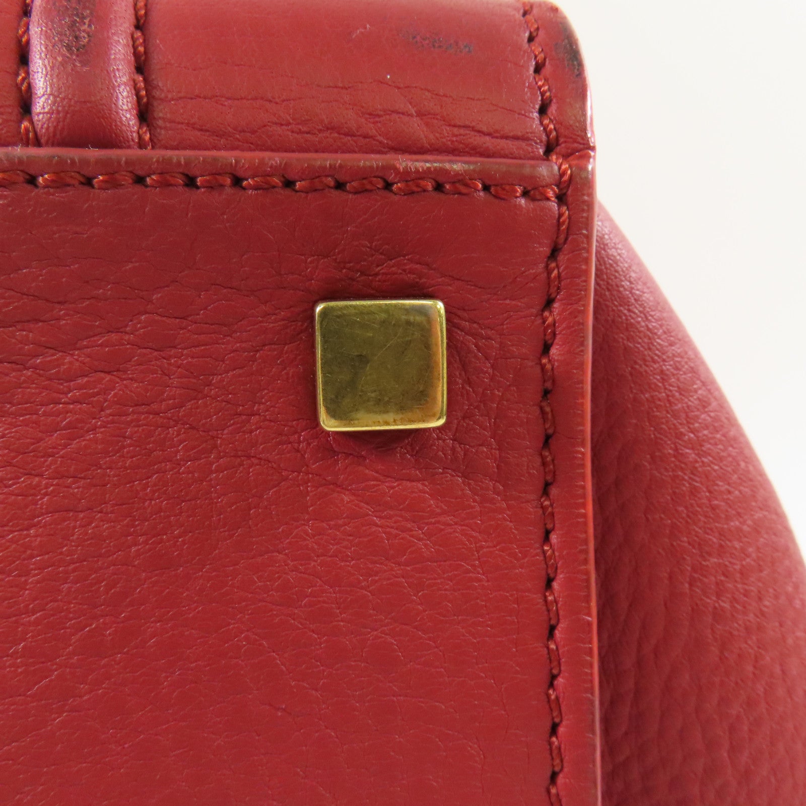 CELINE 牛皮皮革Small Square手挽袋