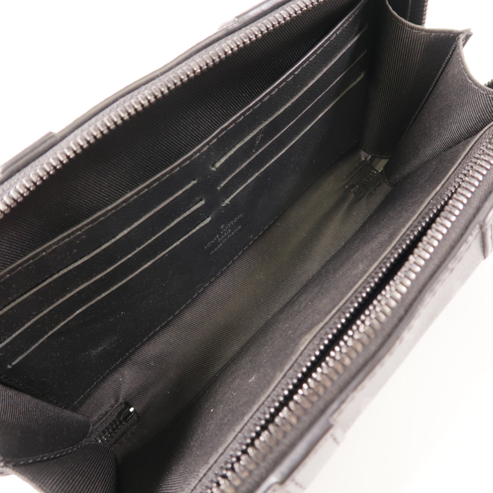 LOUIS VUITTON LV Soft Trunk Wallet Shoulder Bag M69838 Monogram Eclipse Black