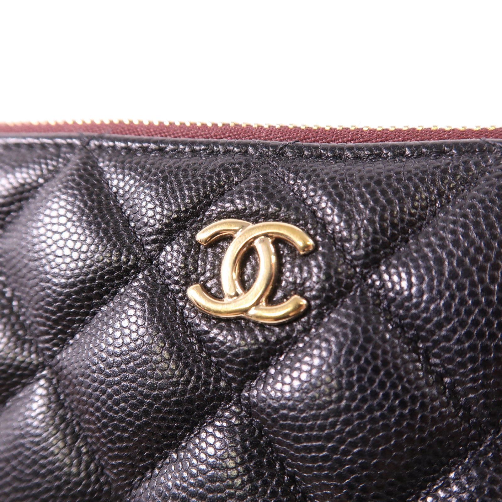 CHANEL 牛皮皮革Clutch金扣手拿包