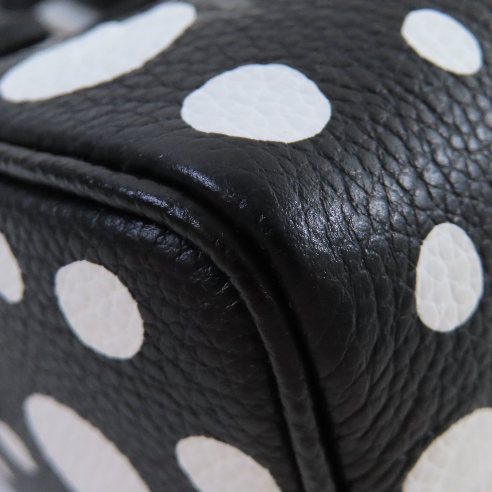 LOUIS VUITTON Monogram Empreinte LV x YK Nano Speedy 2Way Shoulder Bag銀扣手挽肩背兩用袋黑色/白色