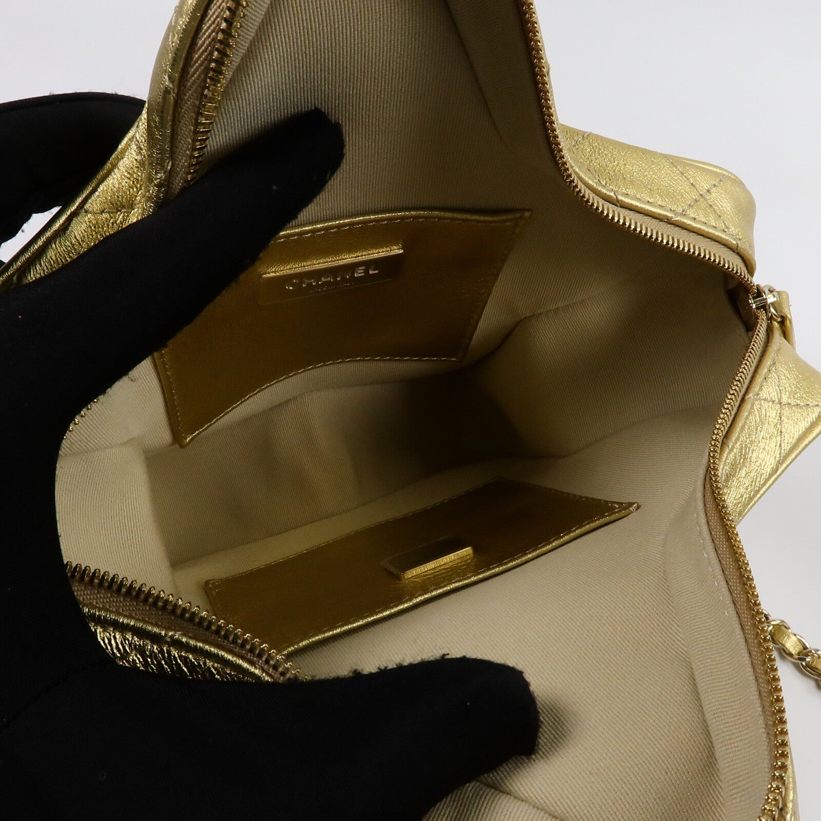 CHANEL 羊皮皮革Matelasse Star鏈帶肩背袋