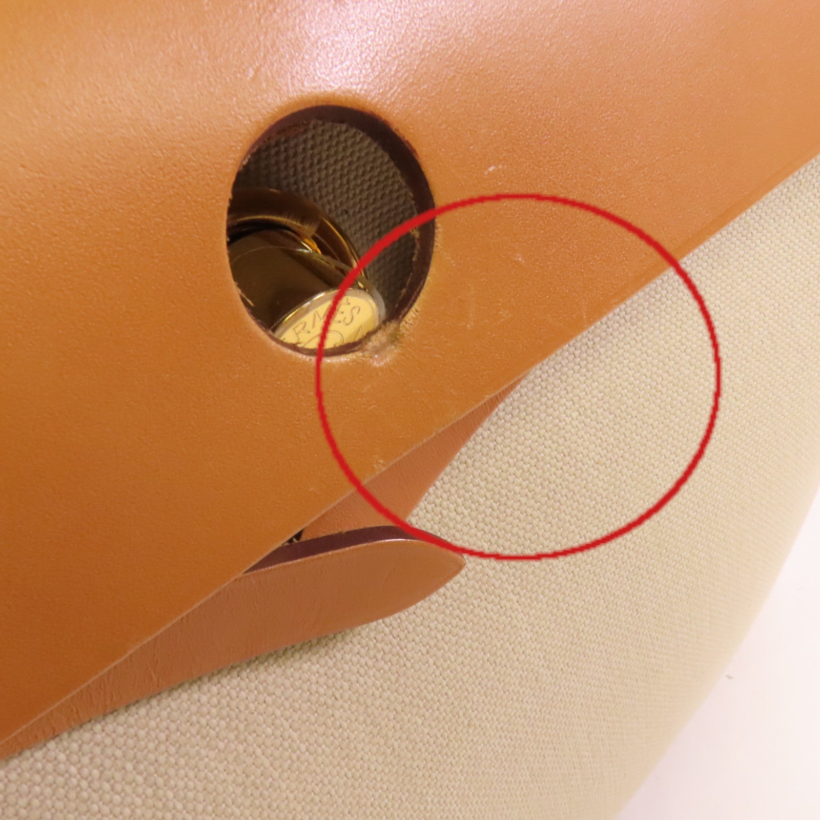 HERMES 帆布/皮革Herbag PM金扣手挽肩背兩用袋