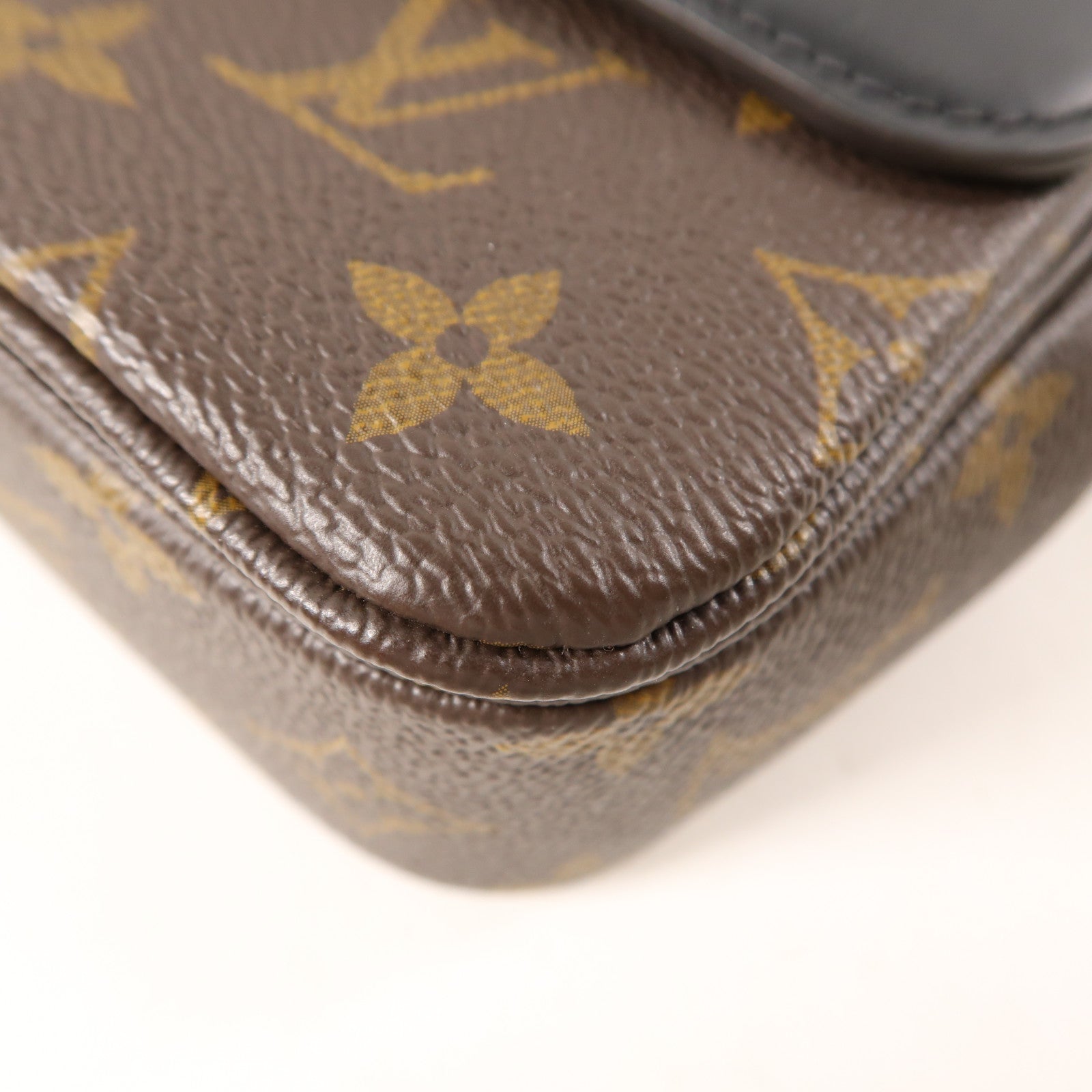 LOUIS VUITTON Monogram Marceau金扣肩背袋棕色