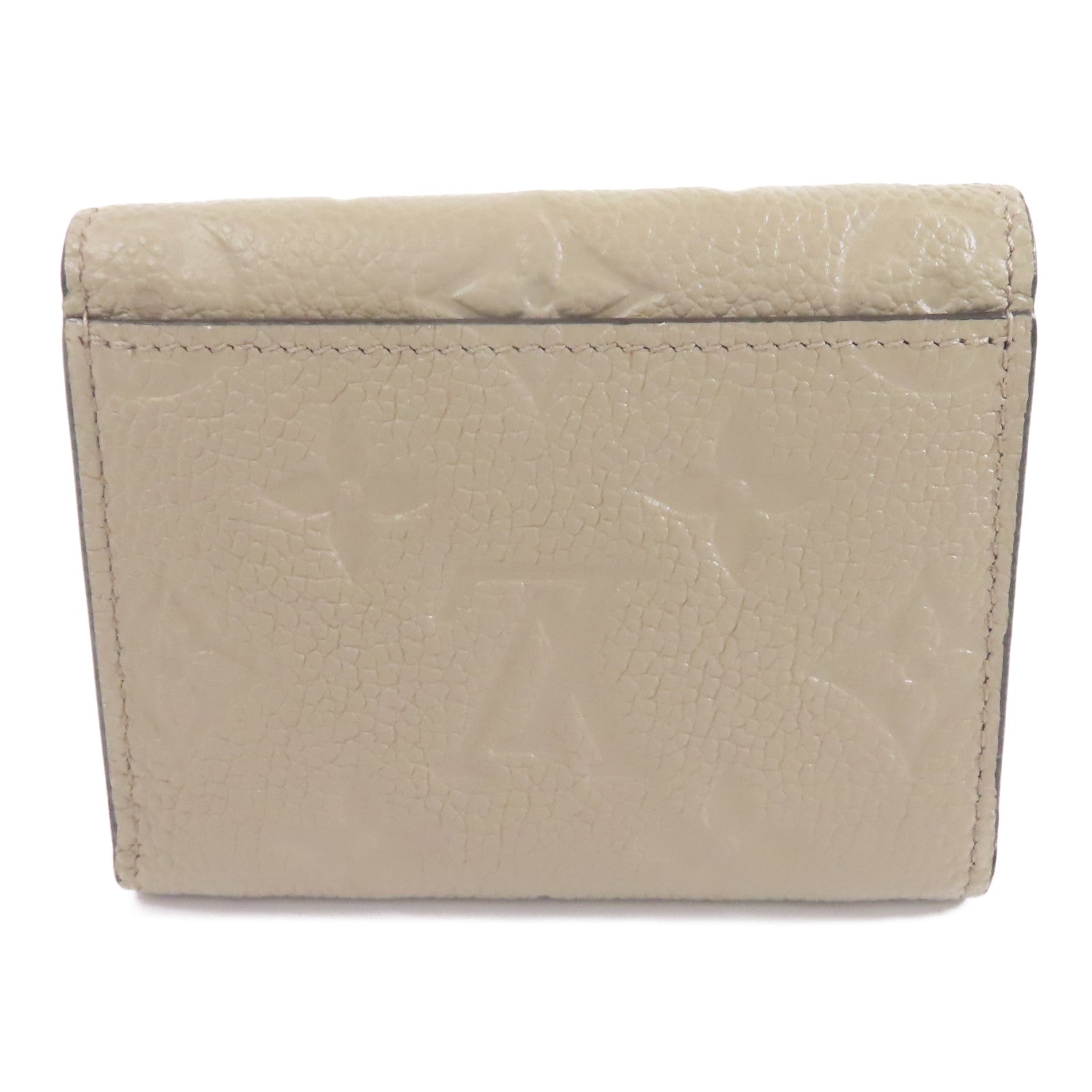 LOUIS VUITTON Monogram Empreinte Zoe Wallet金扣錢包米色