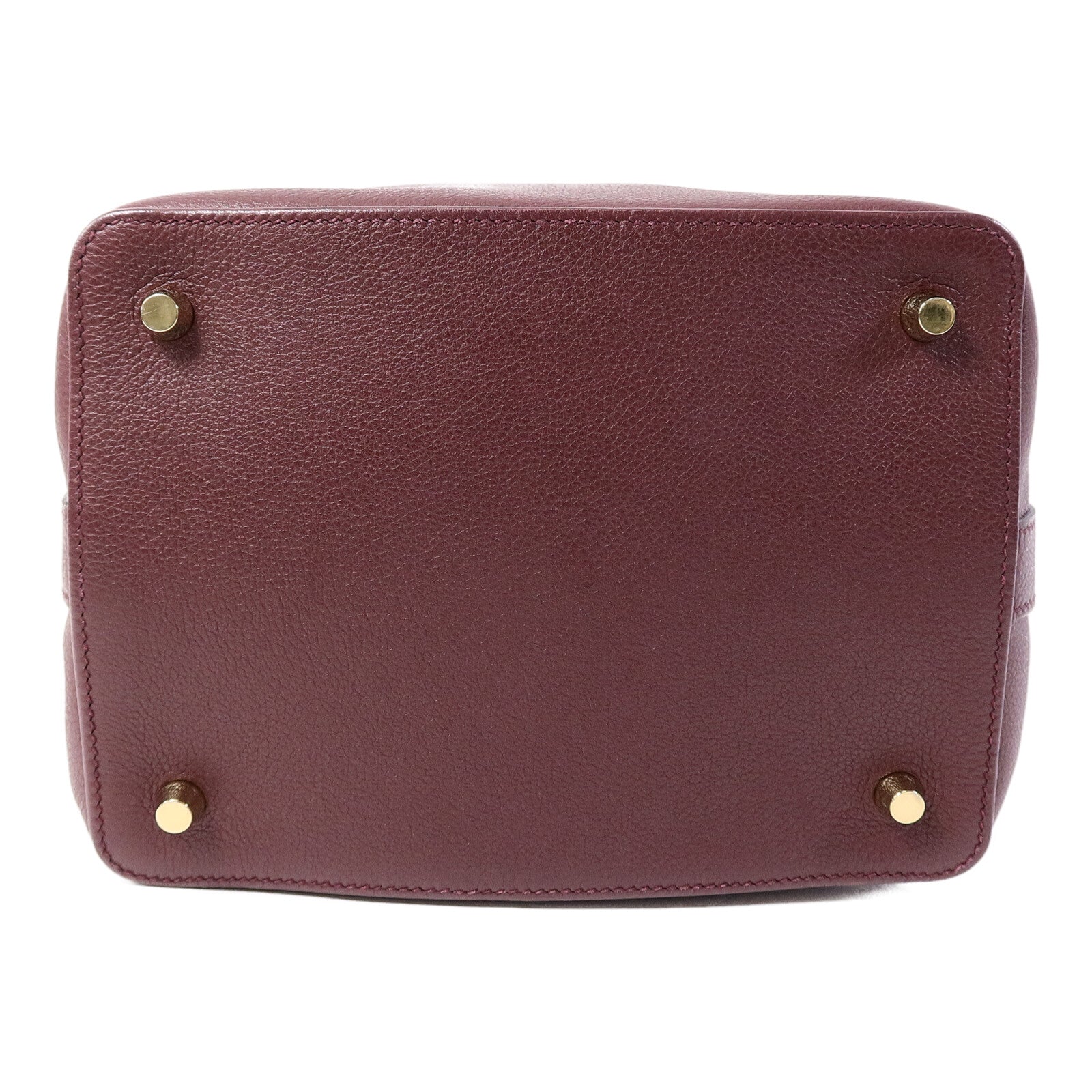 HERMES Evercolor皮革Tool Box 20手挽肩背兩用袋Dark Red