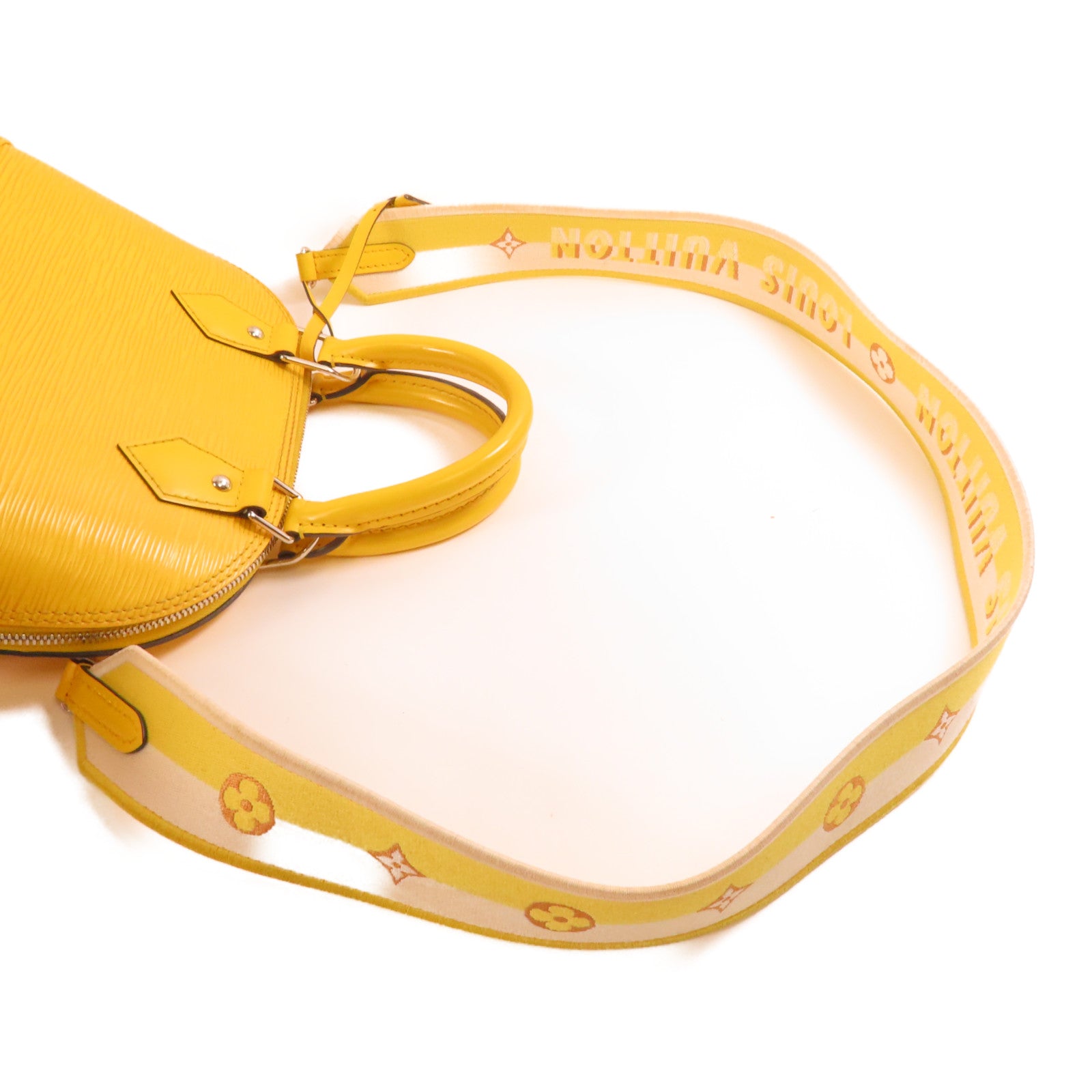 LOUIS VUITTON Epi Alma BB銀扣手挽肩背兩用袋