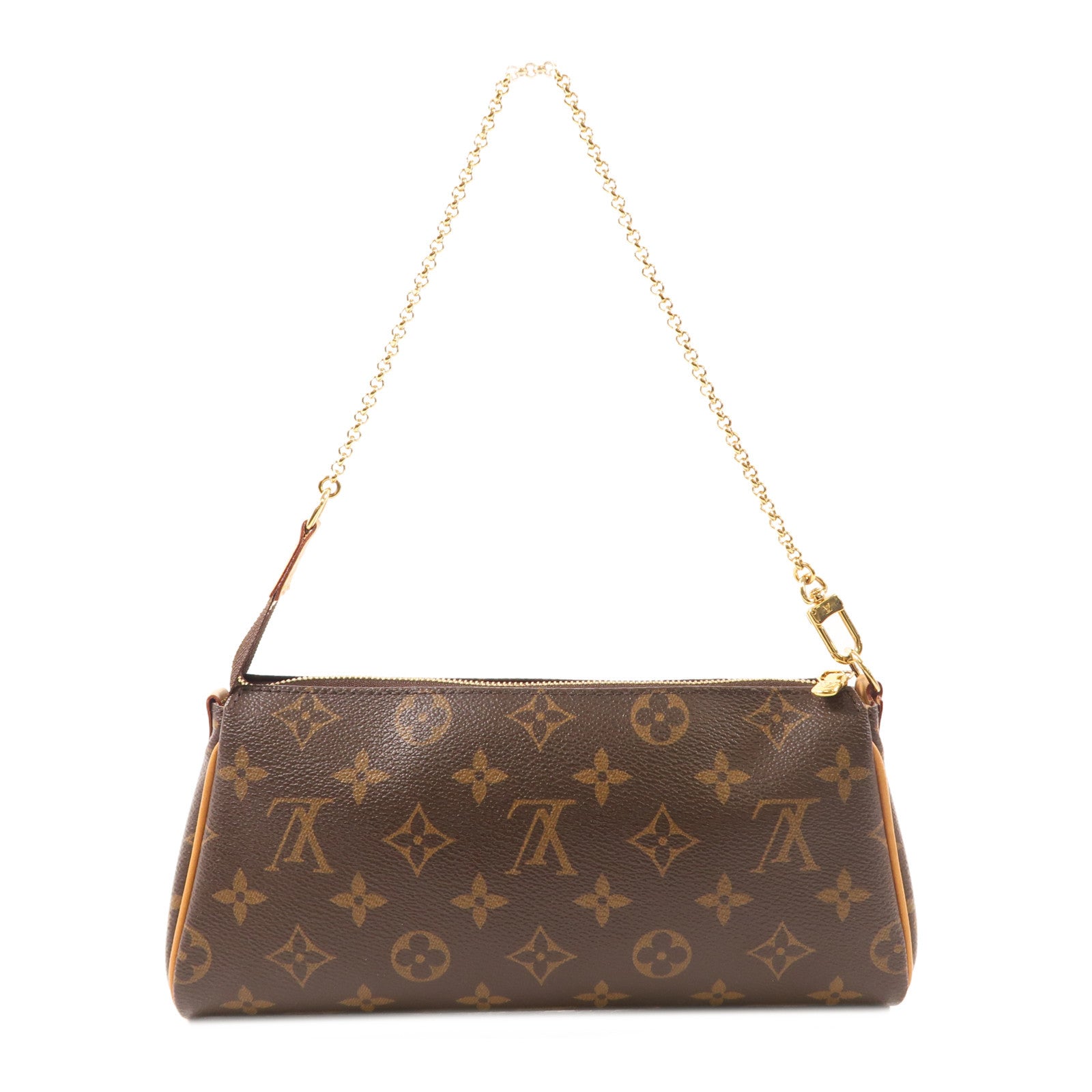 LOUIS VUITTON Monogram Eva金扣手挽肩背兩用袋棕色