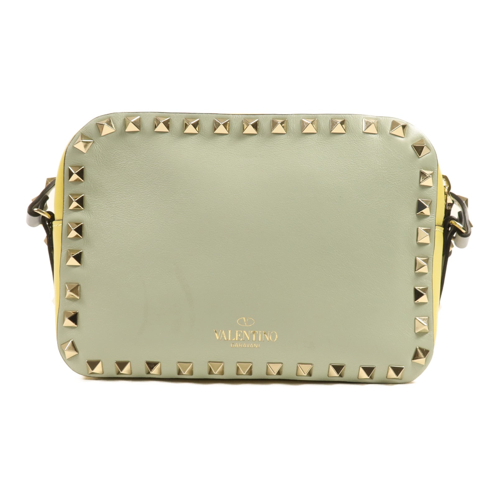 Valentino 牛皮皮革Shoulder Bag金扣肩背袋