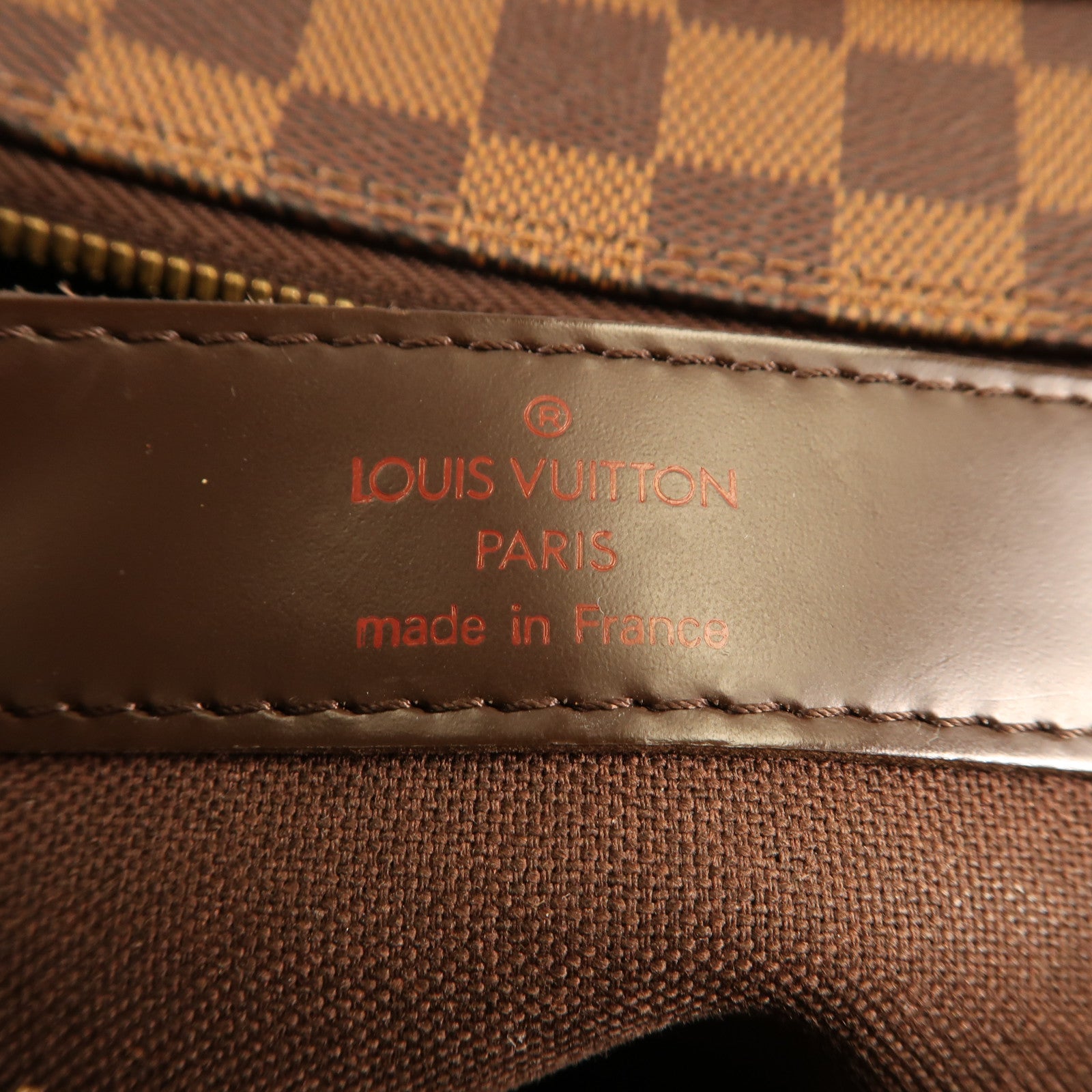 LOUIS VUITTON Damier Naviglio金扣肩背袋