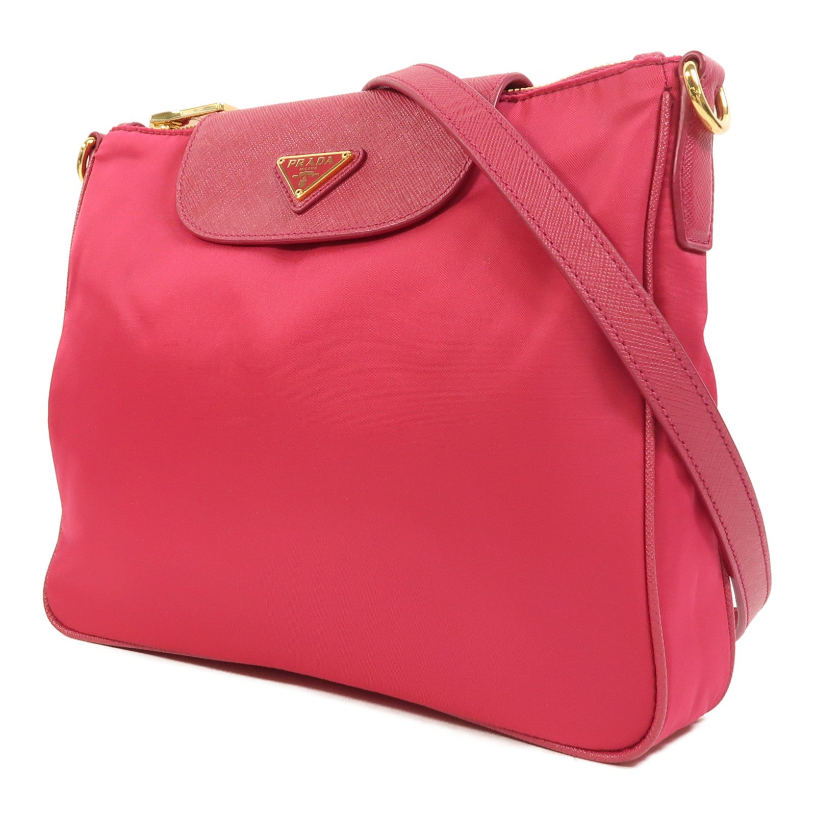 PRADA 尼龍Shoulder Bag金扣肩背袋