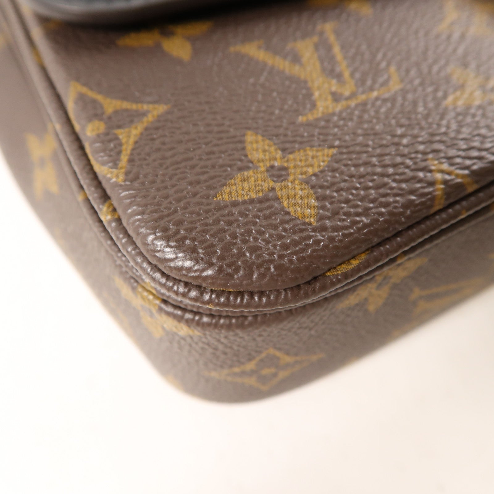 LOUIS VUITTON Monogram Marceau金扣肩背袋棕色