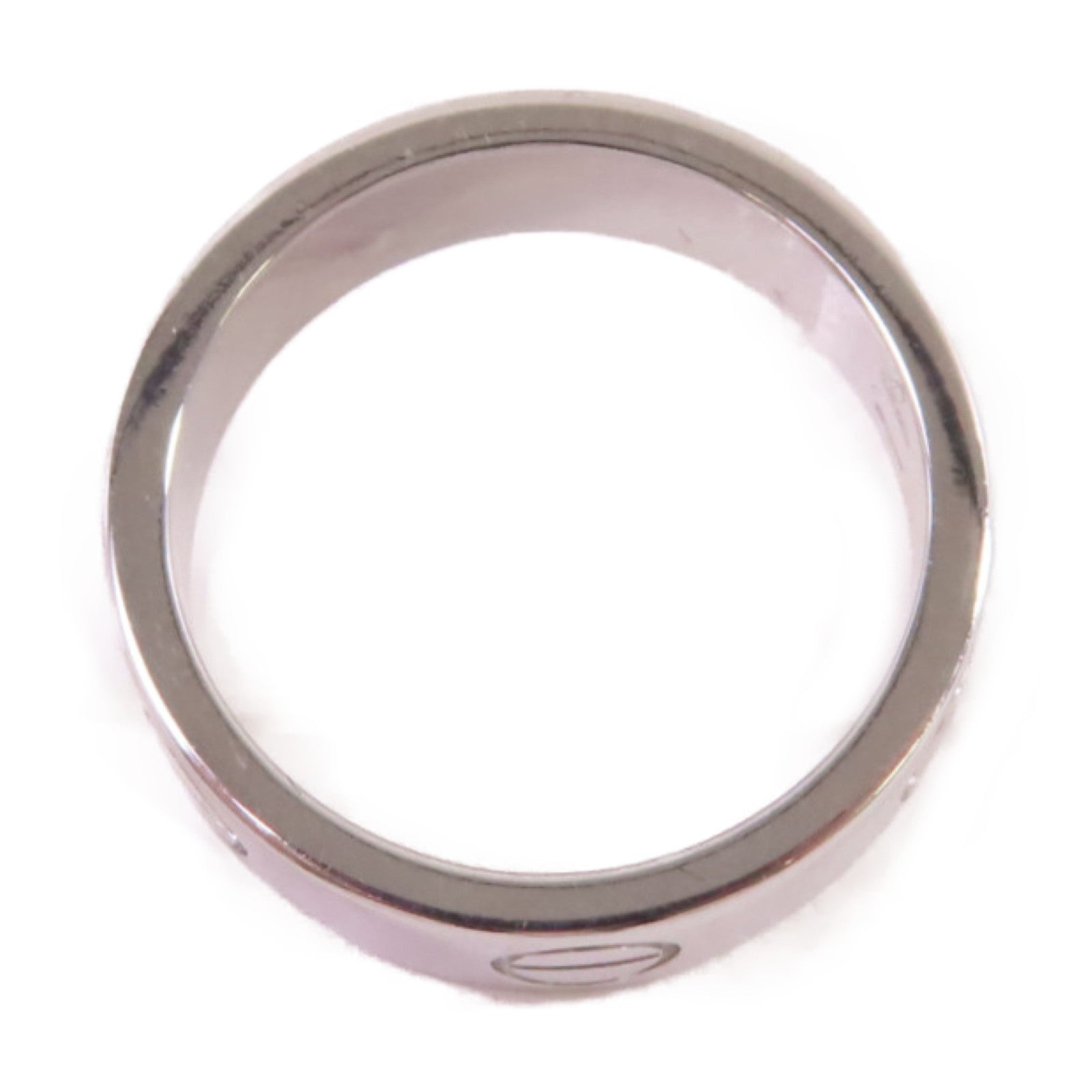 CARTIER 18K白金Love Ring戒指#50/US#5.5