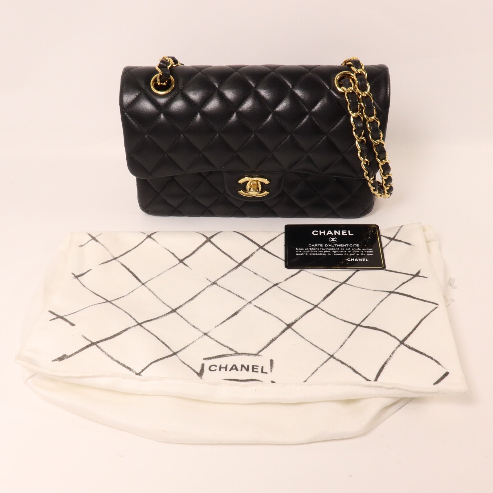CHANEL 羊皮皮革Classic 23鏈帶肩背袋