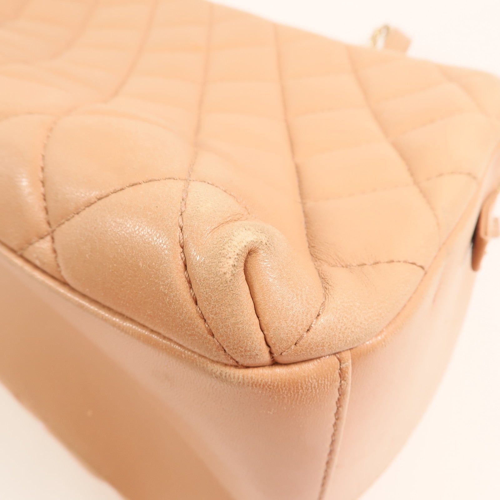 CHANEL 羊皮皮革Trendy CC Bowling金扣鏈帶手挽肩背兩用袋