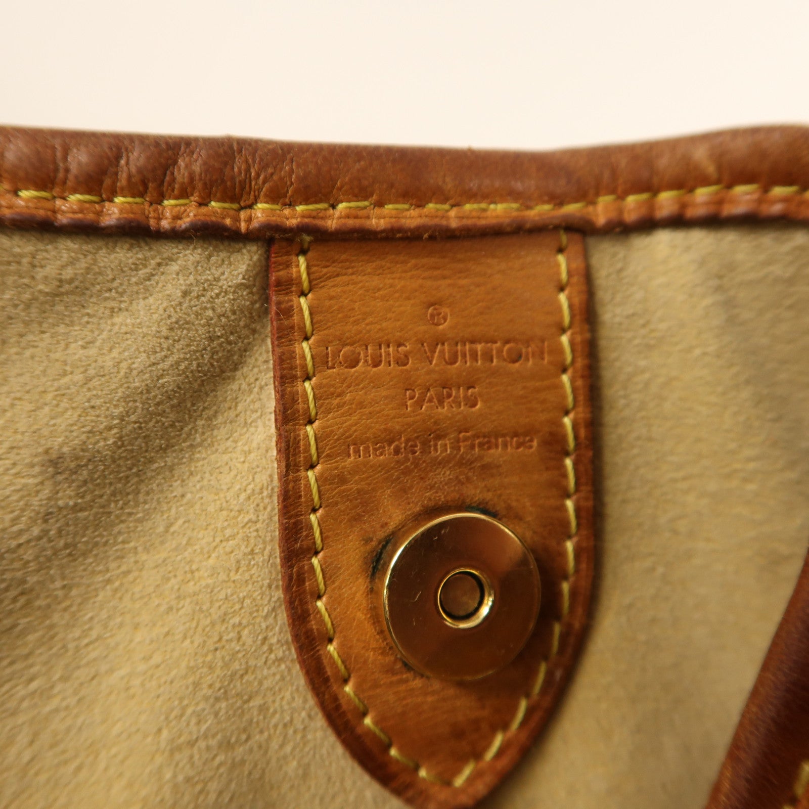 LOUIS VUITTON Monogram Galliera PM金扣肩背袋棕色