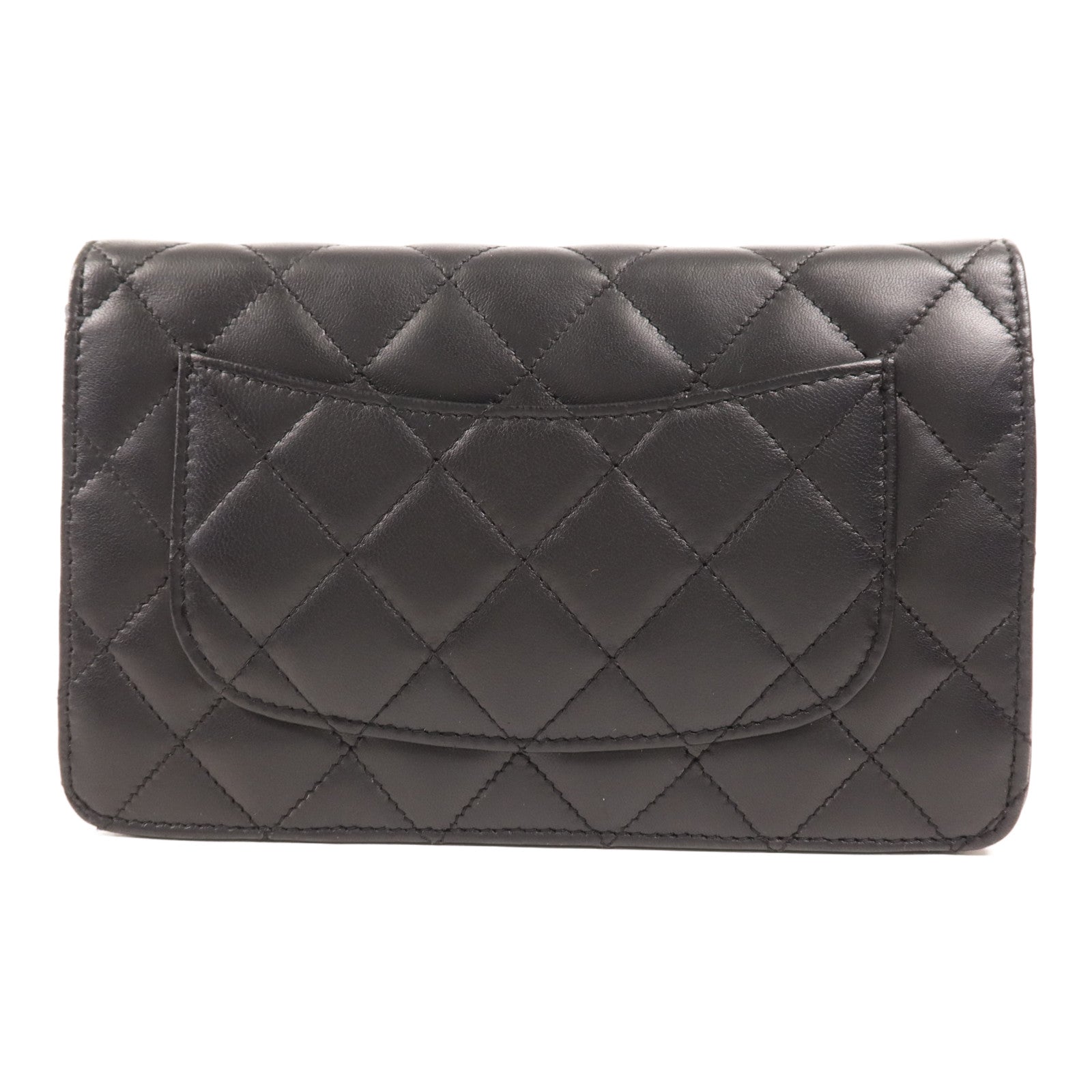 CHANEL 羊皮皮革WOC Wallet On Chain金扣鏈帶肩背袋