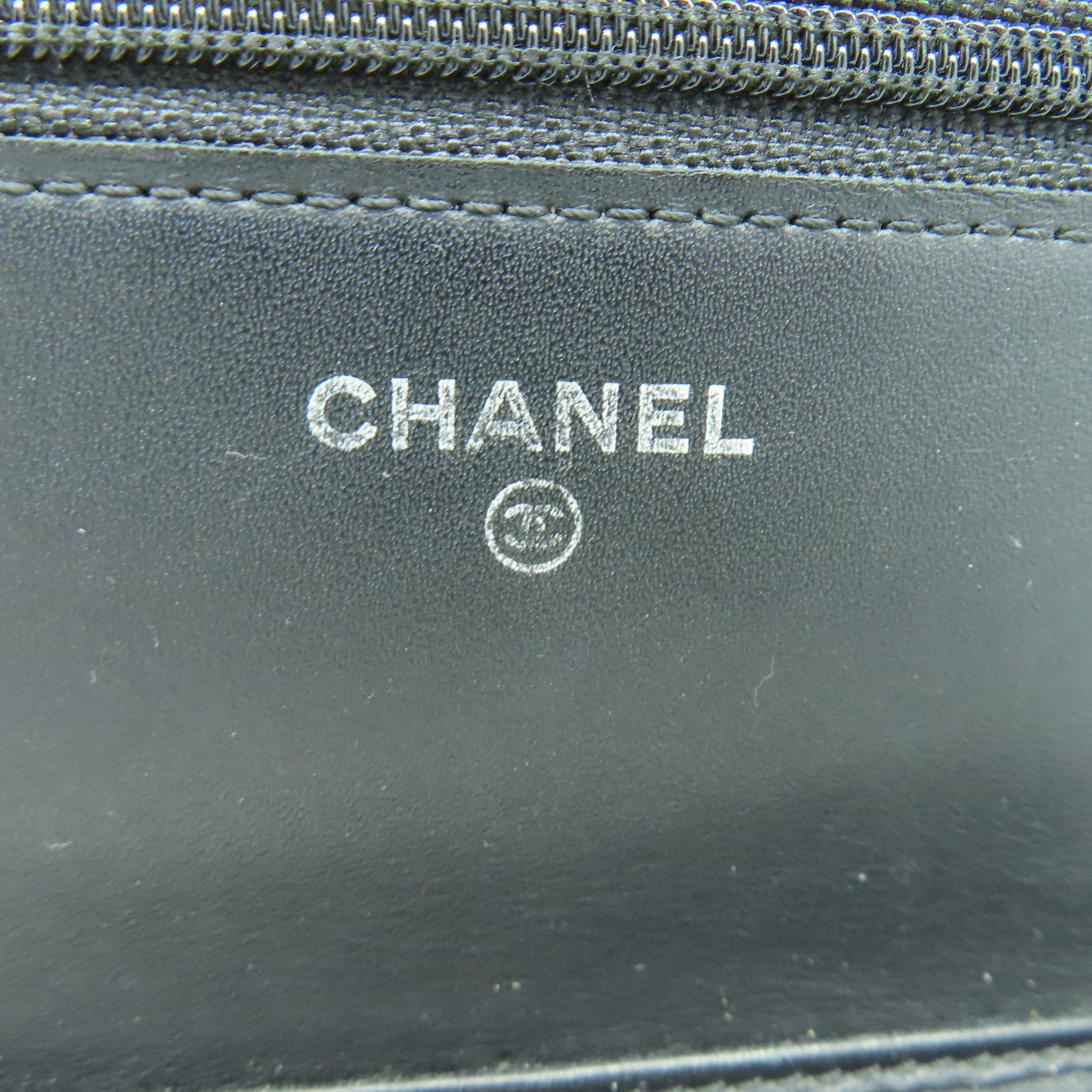 CHANEL 【激減優惠】菱格Caviar皮革Woc銀扣鏈帶肩背袋黑色