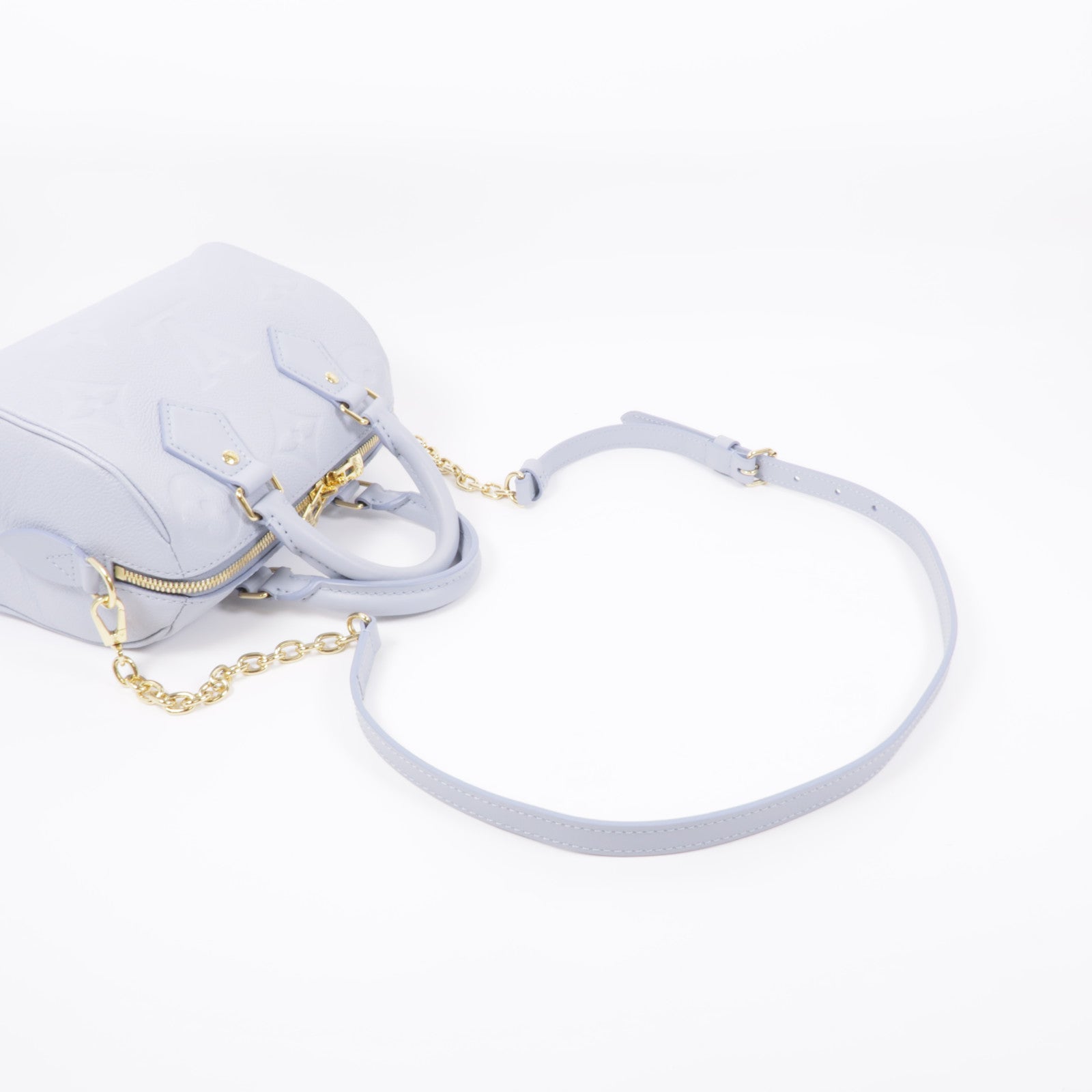 LOUIS VUITTON Monogram Empreinte Speedy Bandouliere 20金扣手挽肩背兩用袋