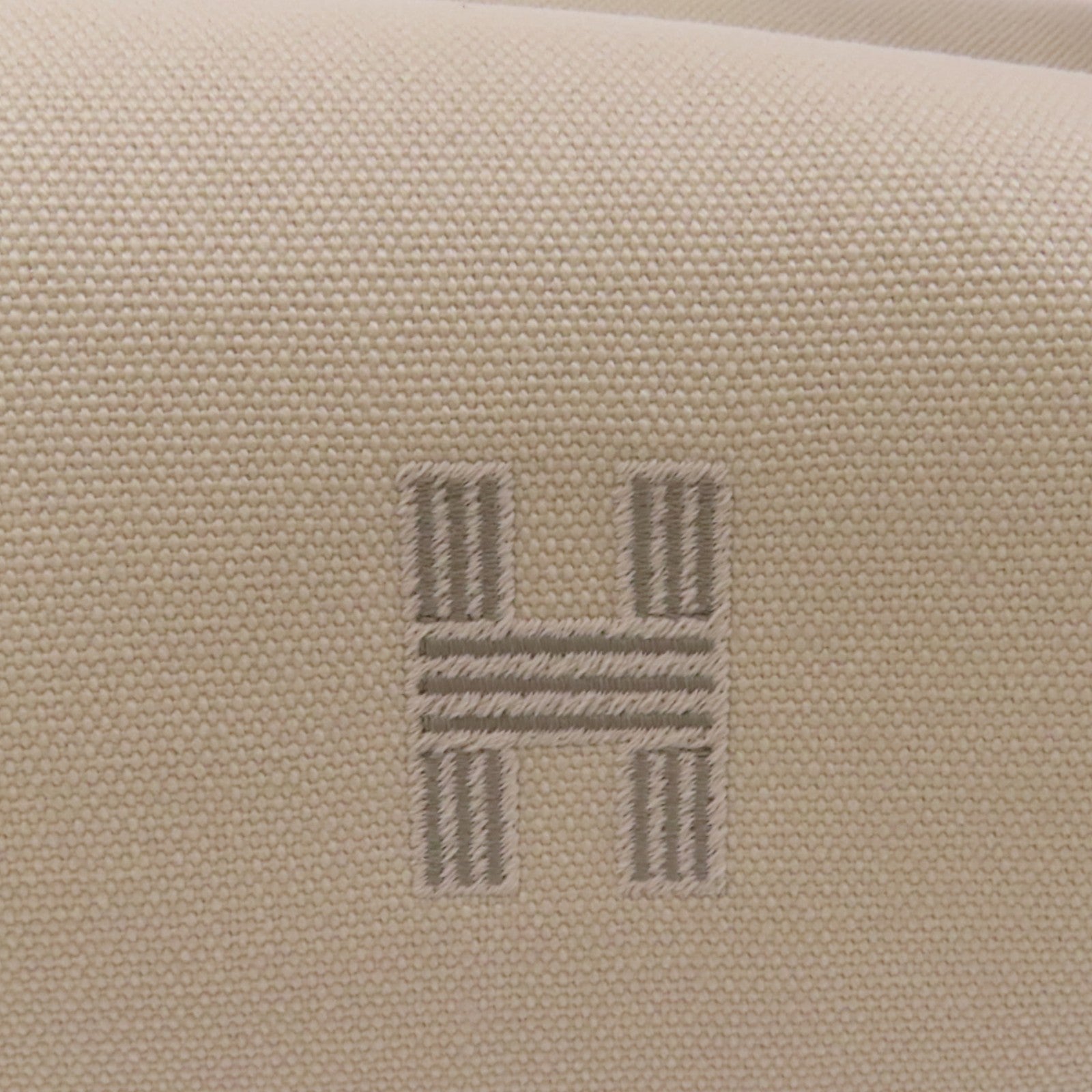 HERMES 帆布Bride-A-Brac銀扣手挽袋