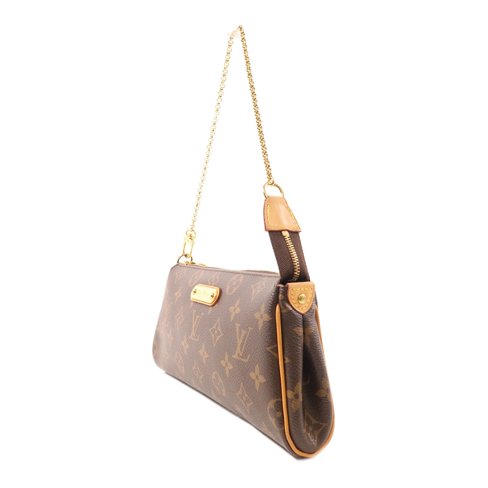 LOUIS VUITTON Monogram Eva金扣手挽肩背兩用袋棕色