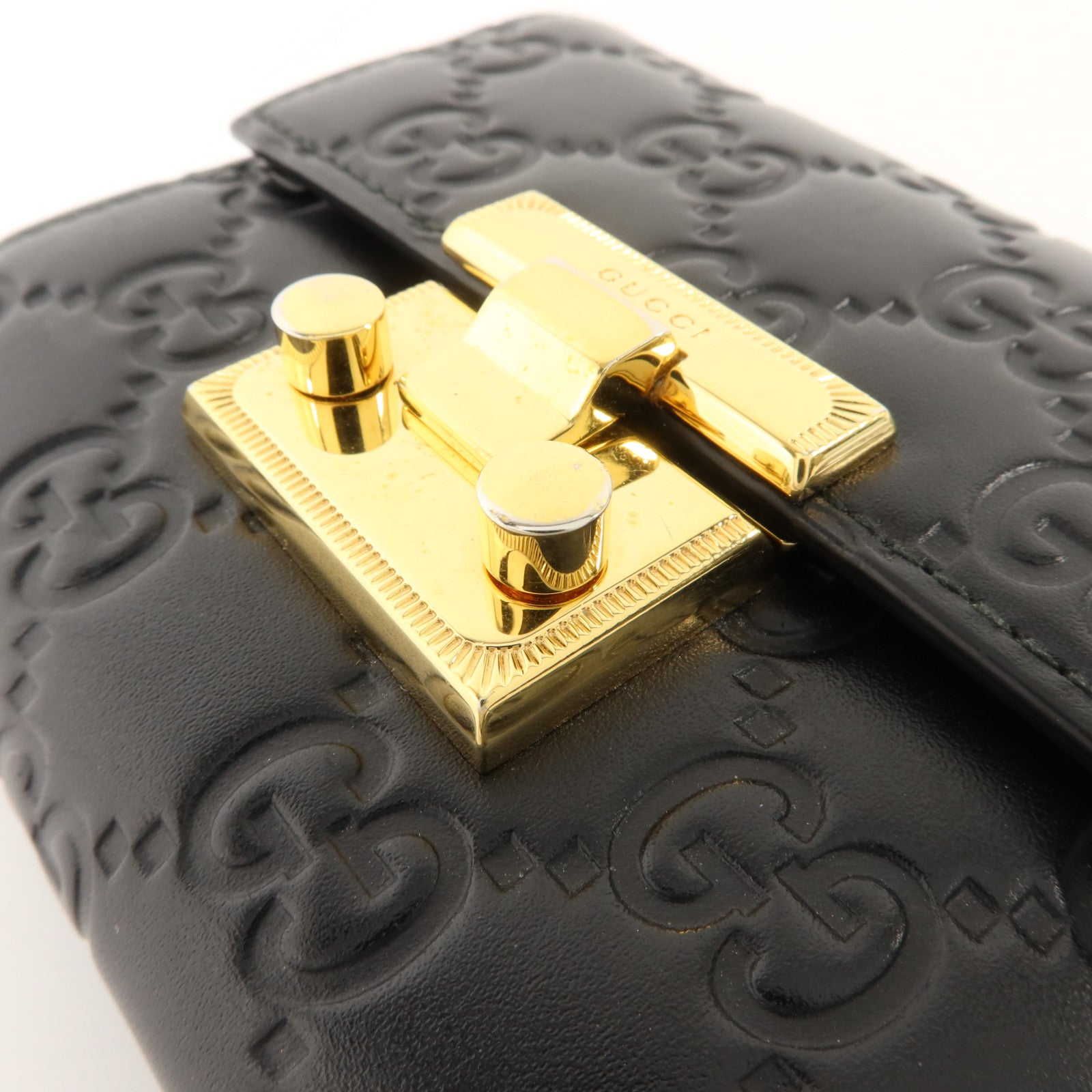 GUCCI 牛皮皮革Padlock Wallet錢包