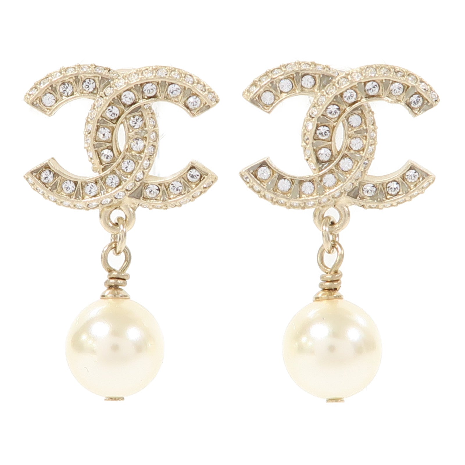 CHANEL 金屬Earrings耳環金色