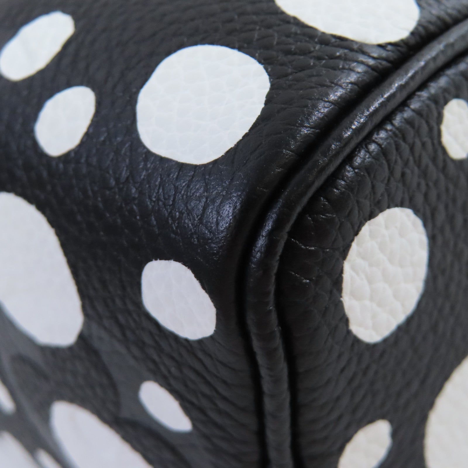LOUIS VUITTON Monogram Empreinte LV x YK Nano Speedy 2Way Shoulder Bag銀扣手挽肩背兩用袋黑色/白色