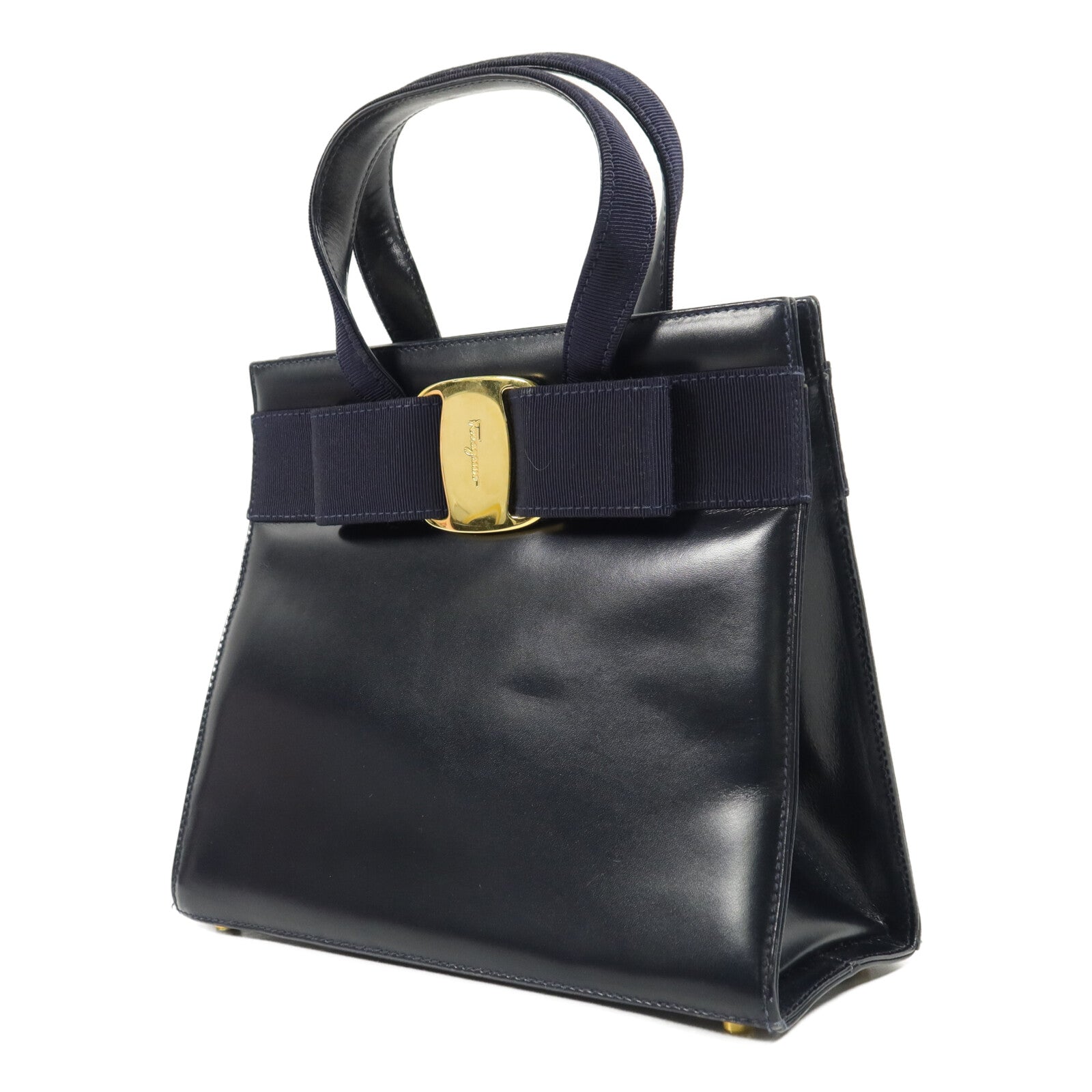 Salvatore Ferragamo 牛皮皮革Vara Ribbon手挽肩背兩用袋