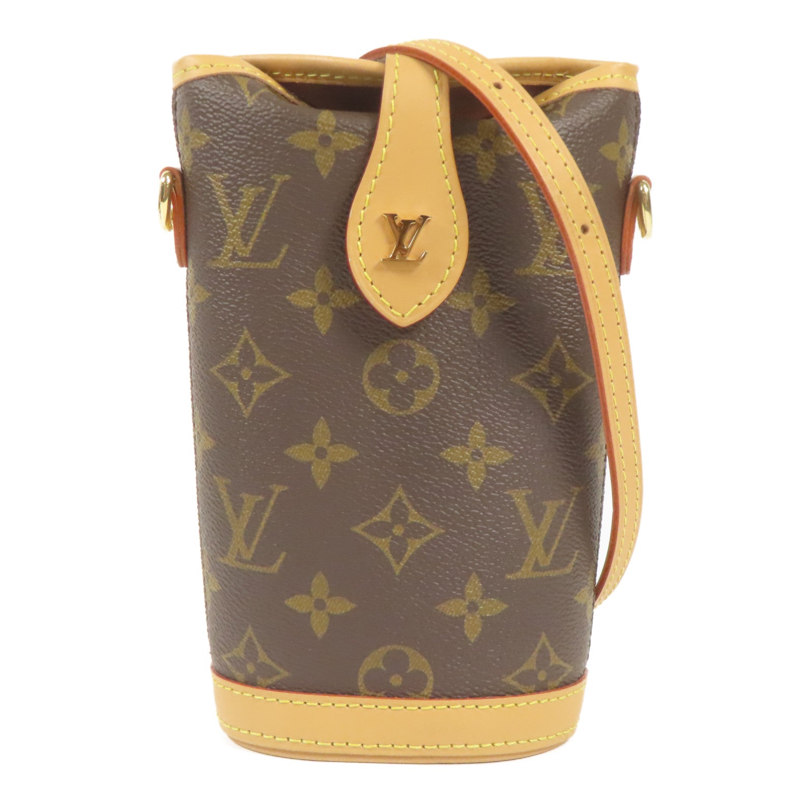 LOUIS VUITTON LV GHW Fold Me Shoulder Bag M80874 Monogram Brown