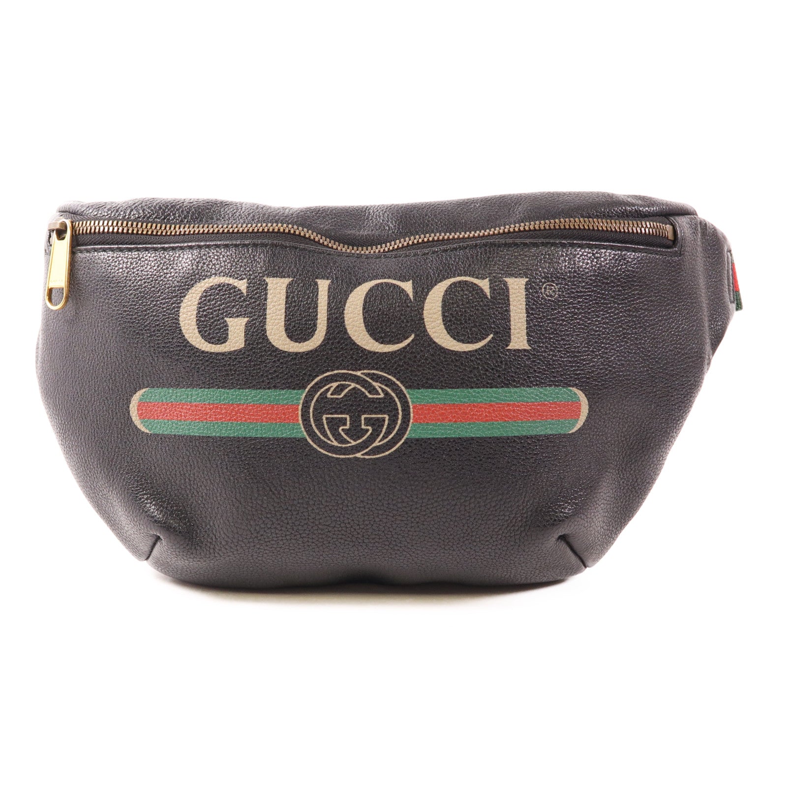 GUCCI 皮革Waist Bag金扣腰包