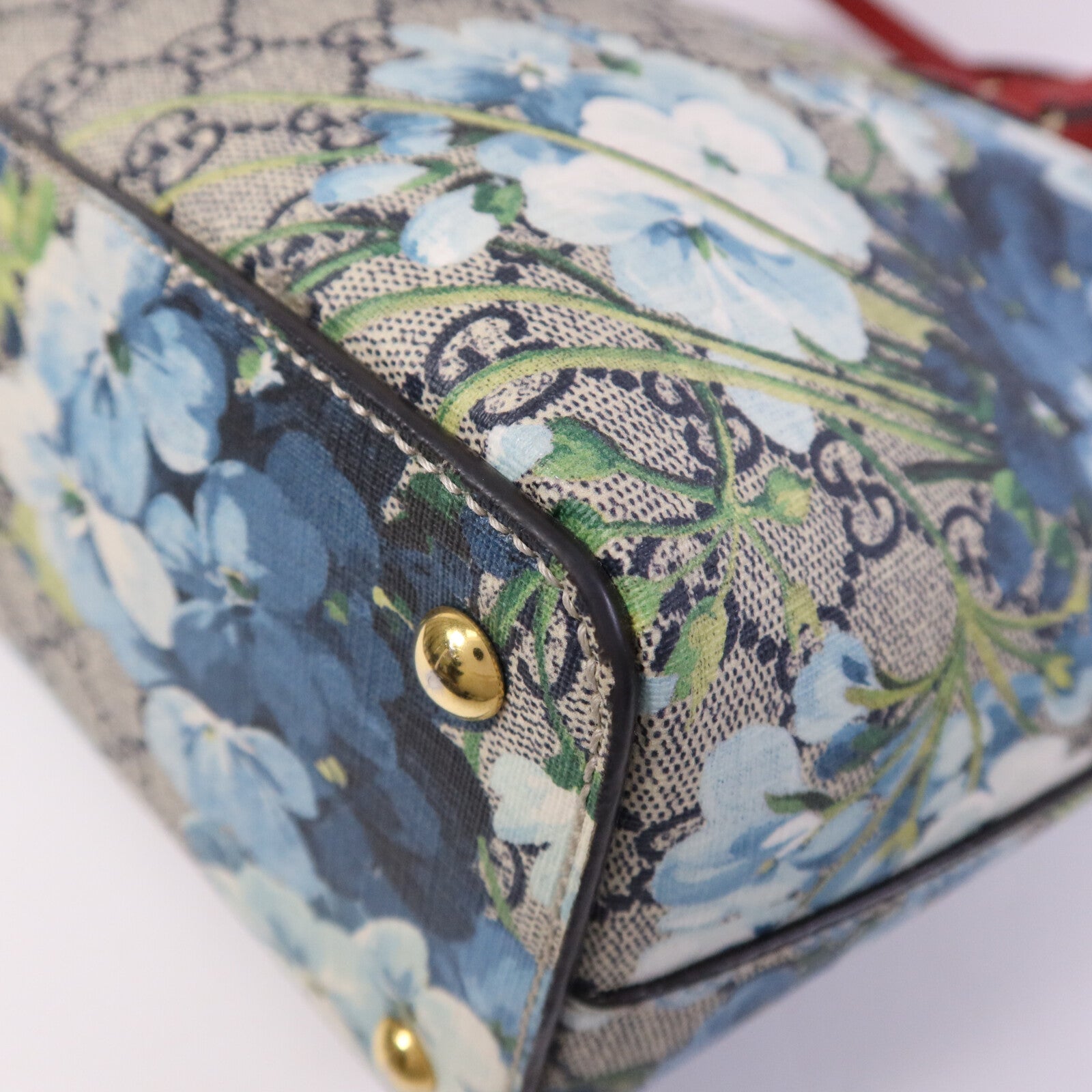 GUCCI 塗層帆布GG Supreme Blooms Tote Bag金扣手挽袋