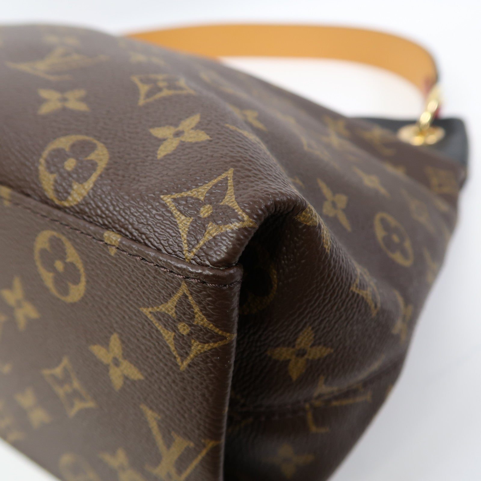 LOUIS VUITTON Monogram Tuileries Hobo金扣肩背袋啡色