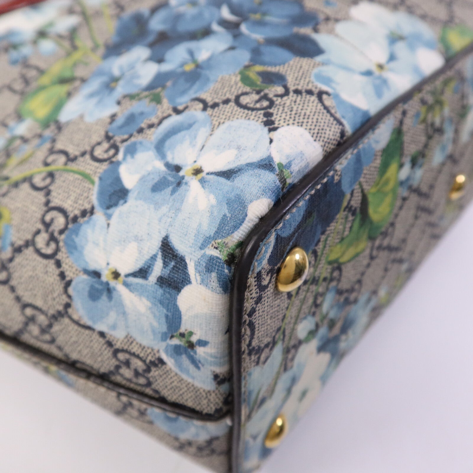 GUCCI 塗層帆布GG Supreme Blooms Tote Bag金扣手挽袋