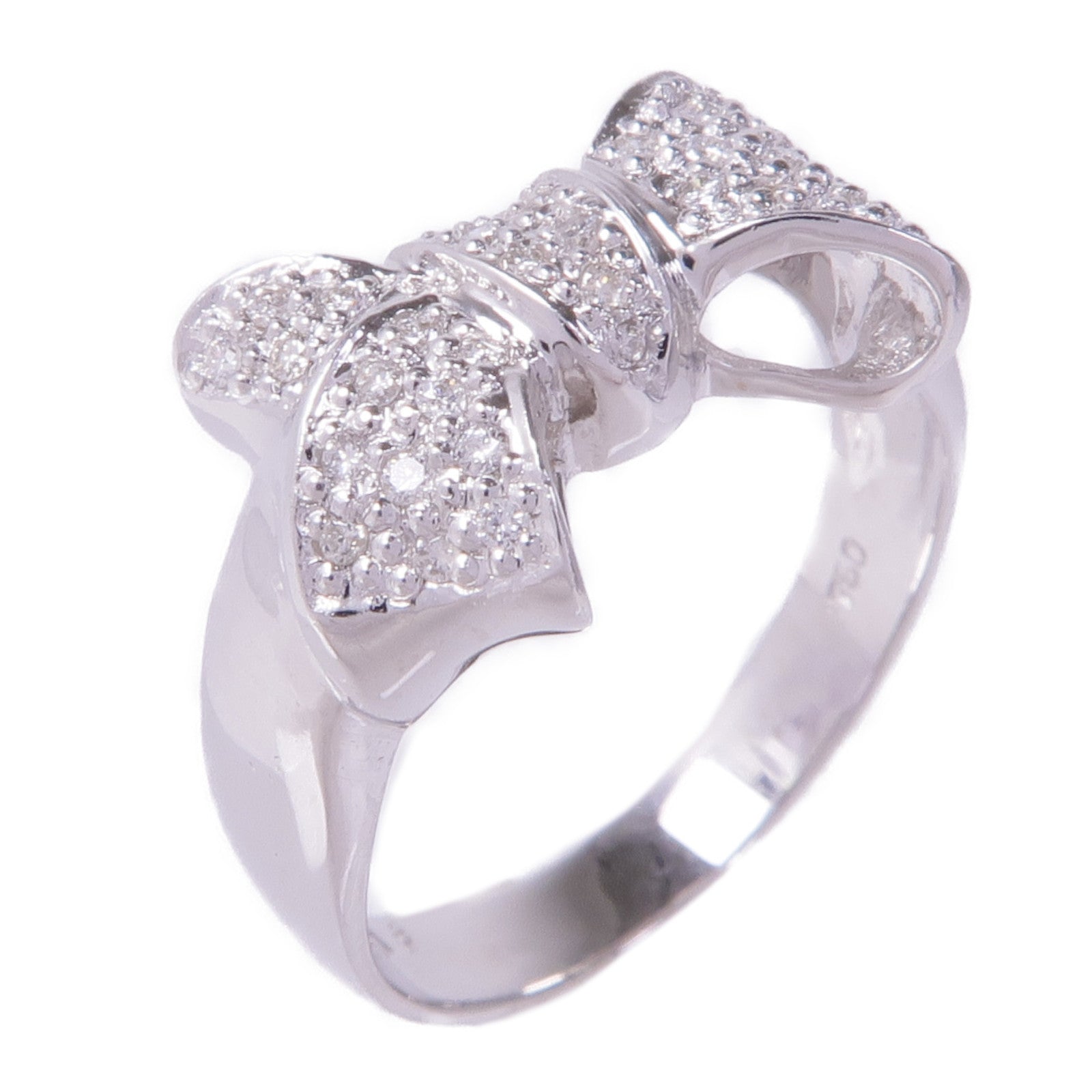 JEWELRY 【激減優惠】18K白金Diamond Ring鑽石戒指US#5.75