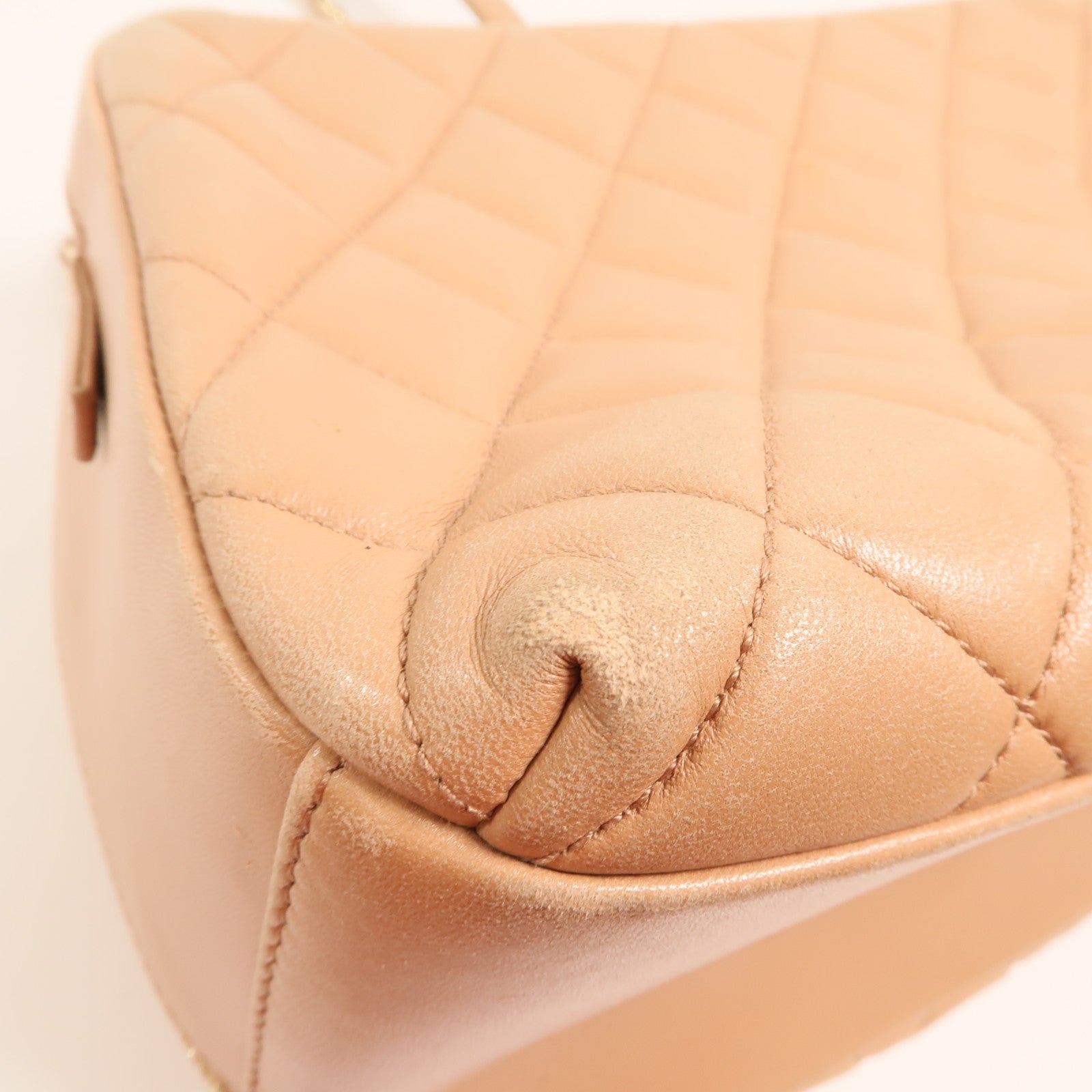 CHANEL 羊皮皮革Trendy CC Bowling金扣鏈帶手挽肩背兩用袋