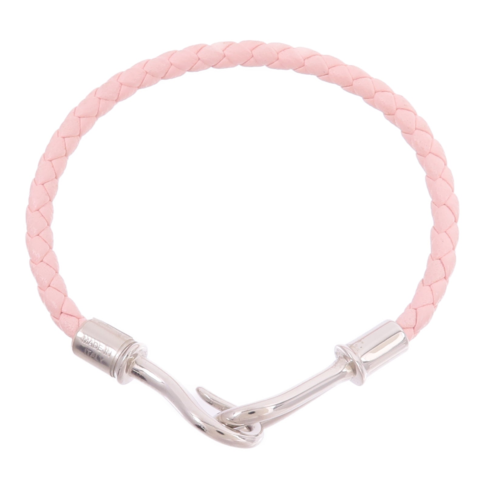 HERMES Swift皮革Jumbo H Bracelet手帶Rose Sakura