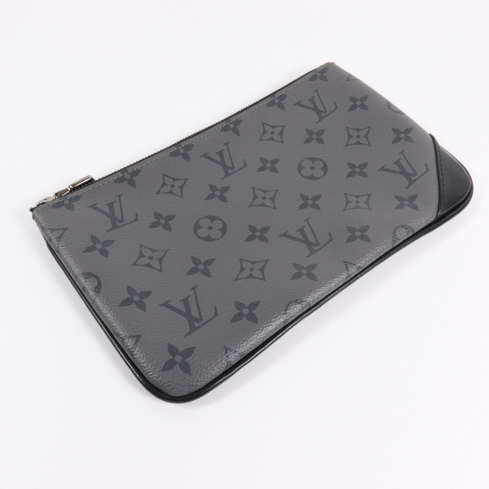 LOUIS VUITTON Monogram Eclipse/Reverse Trio Messenger肩背袋