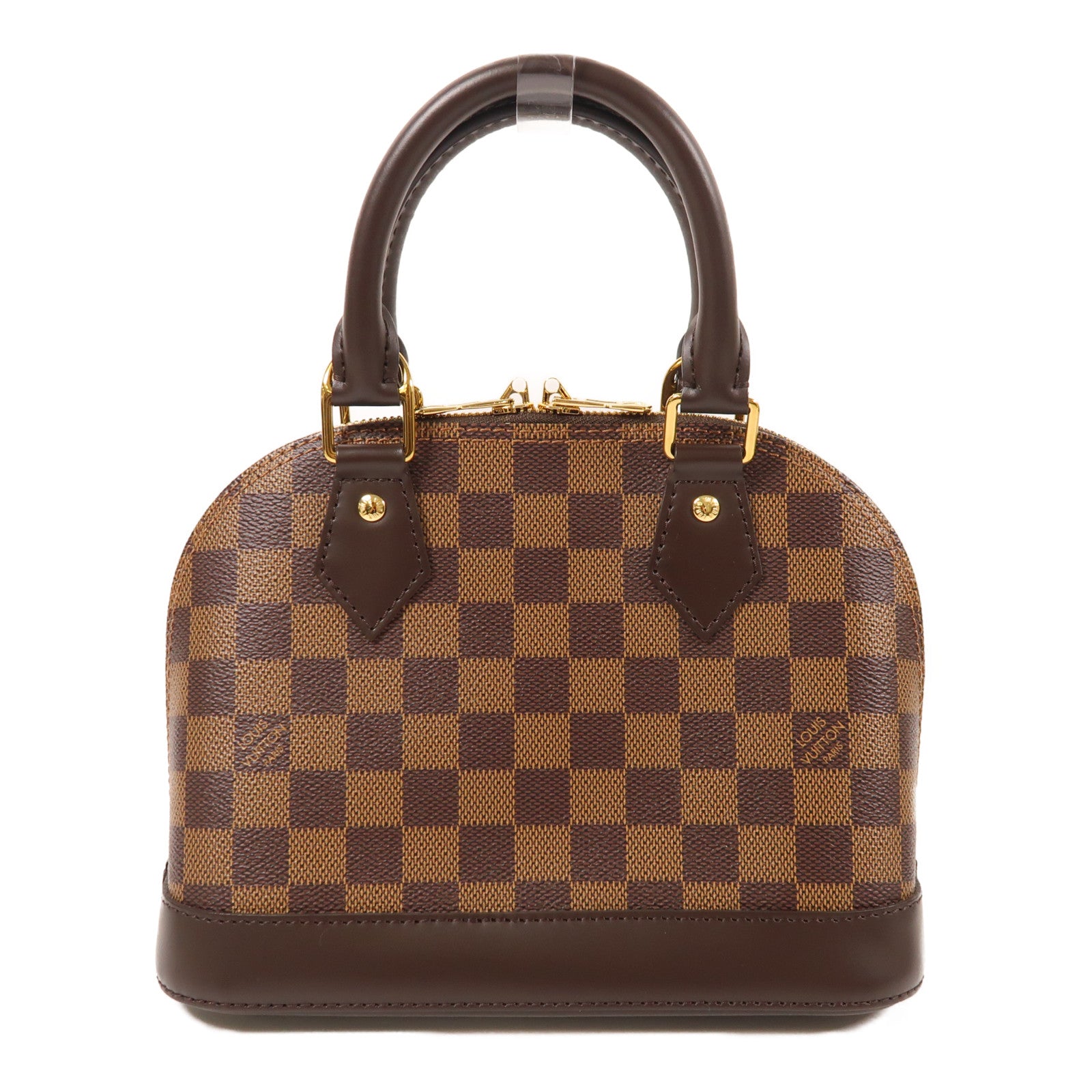 LOUIS VUITTON Damier Alma BB金扣手挽肩背兩用袋
