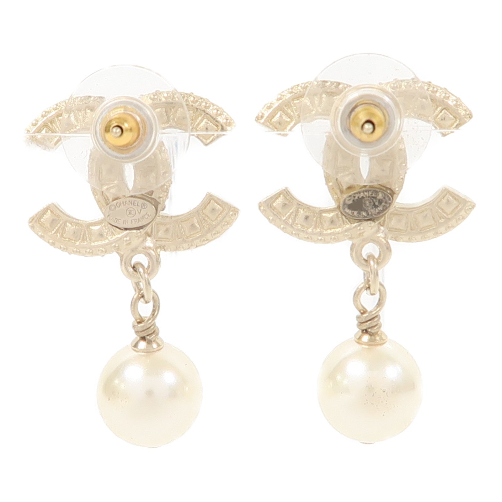 CHANEL 金屬Earrings耳環金色