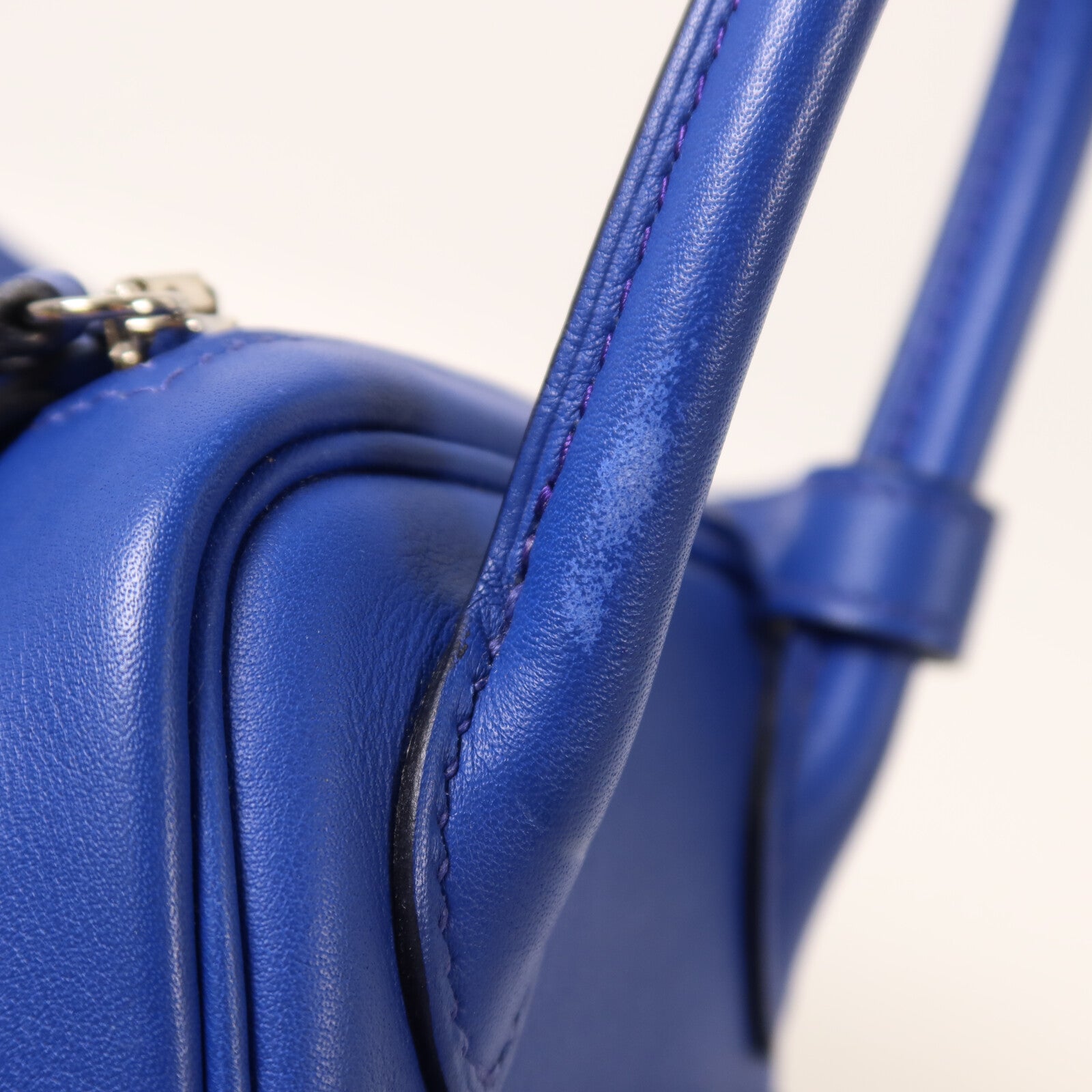 HERMES Swift皮革Mini Lindy手挽肩背兩用袋Bleu Royal/Menthe