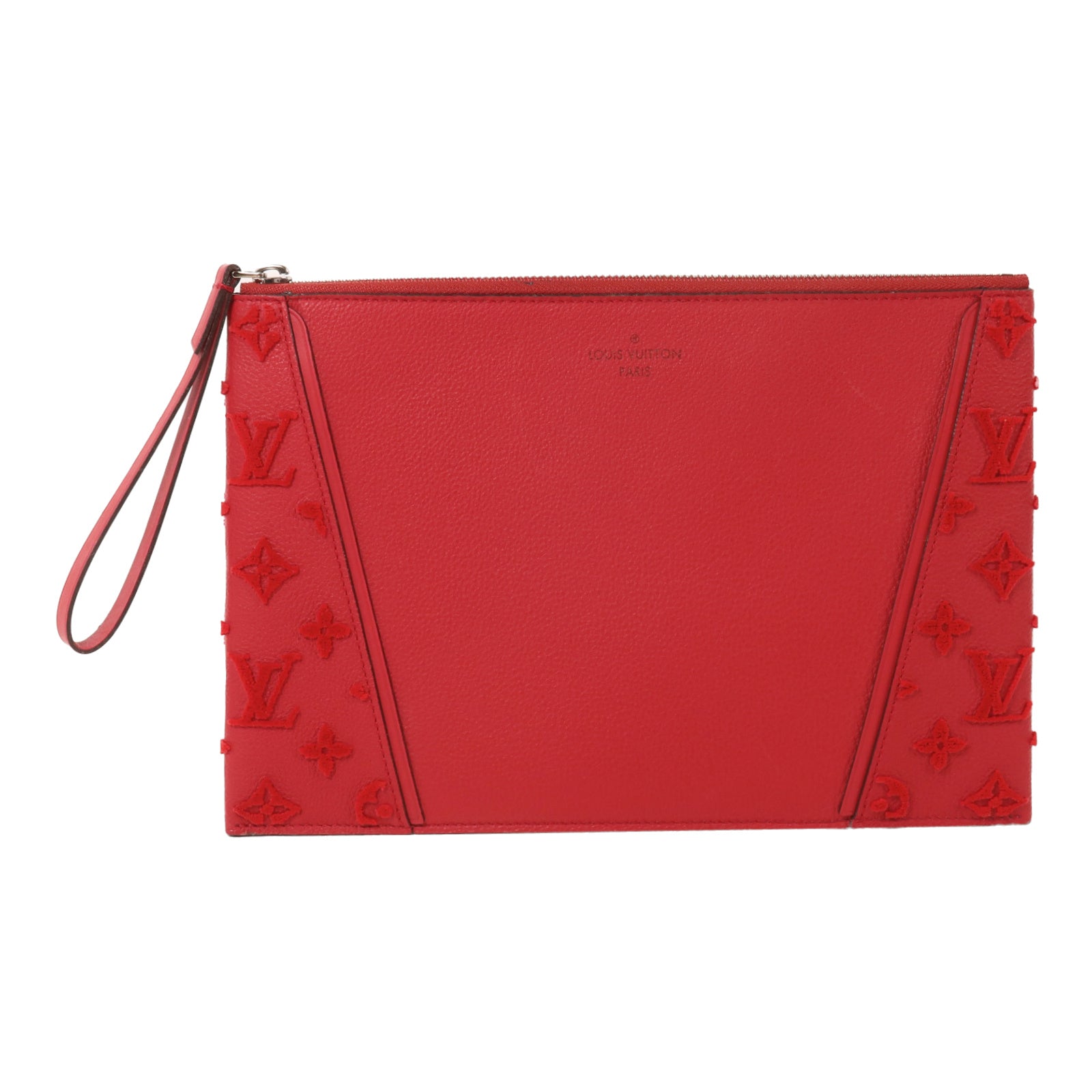 LOUIS VUITTON Monogram Veau Cachemire W Pochette Pouch
