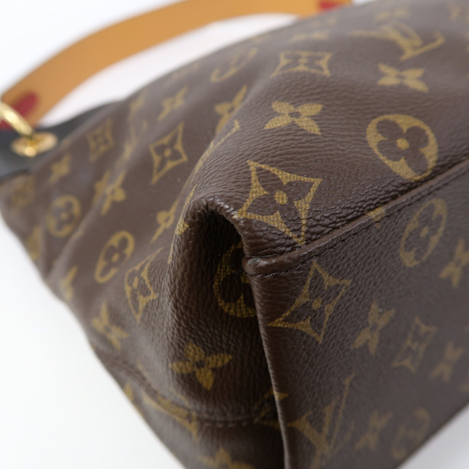LOUIS VUITTON Monogram Tuileries Hobo金扣肩背袋啡色
